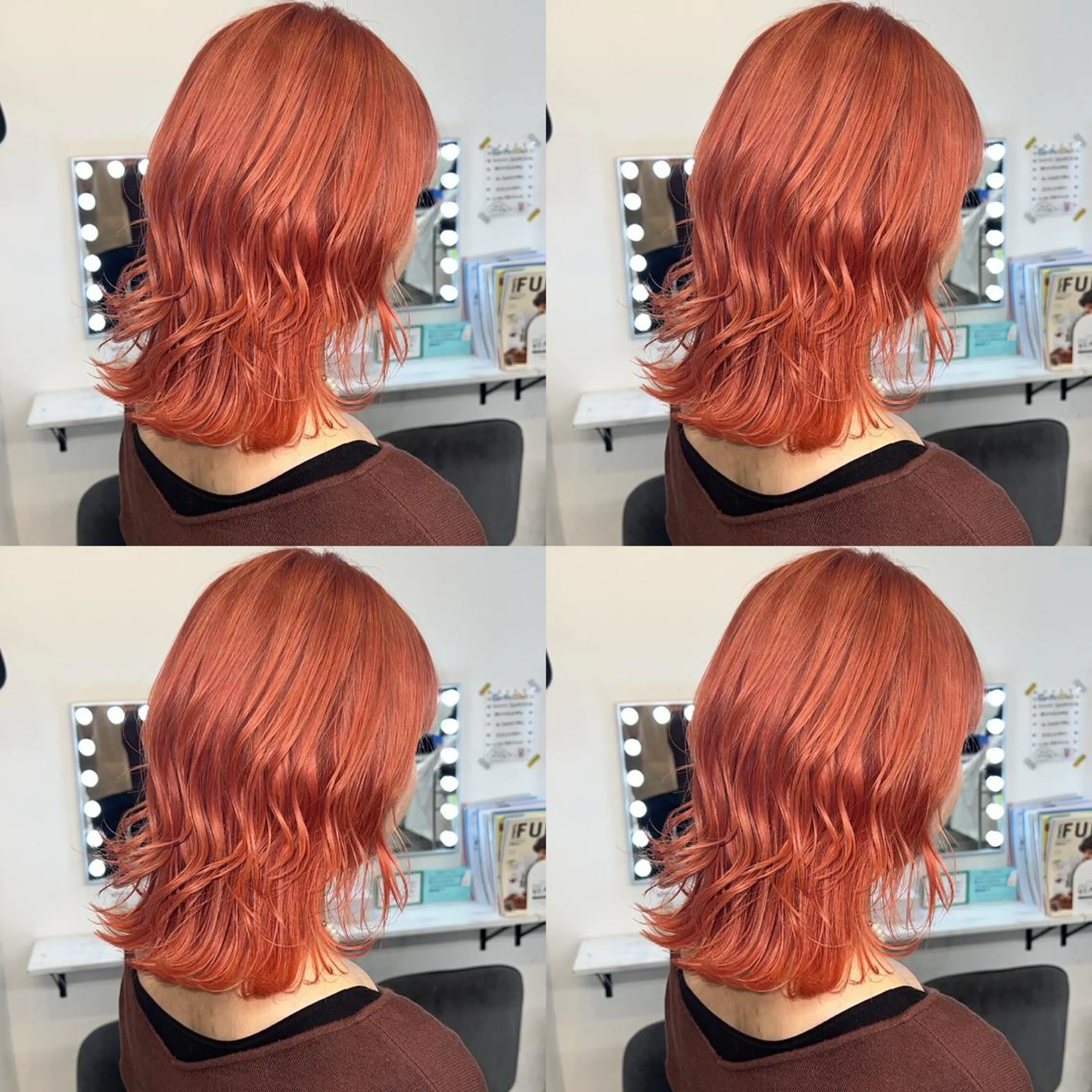 ショート カラー オレンジ ピンクカラー ✨髪質改善✖︎韓国 レイヤー✨ナカムラのヘアスタイル