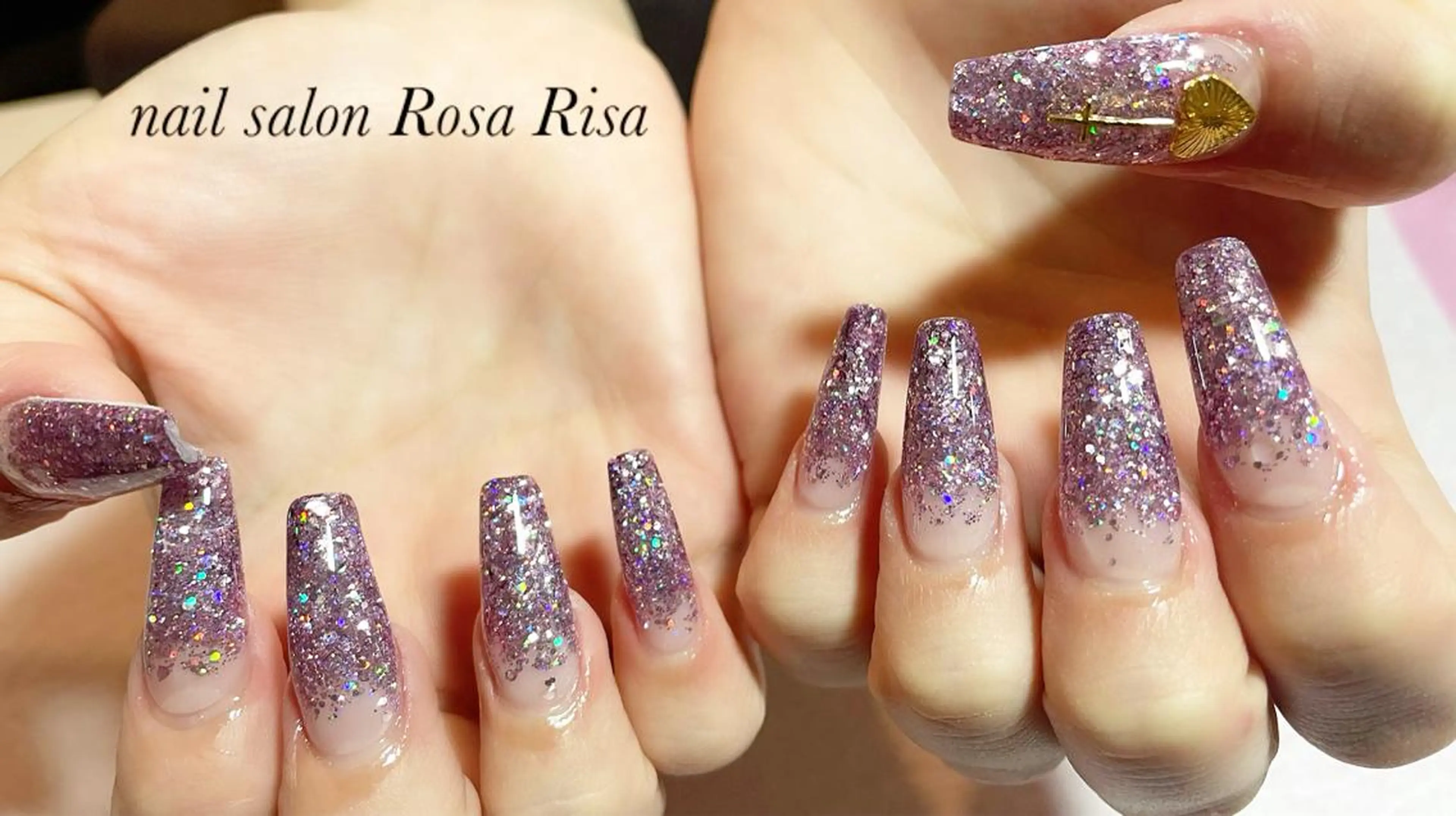 ロング ネイル ロング ロングネイル ハンドネイル ネイルスタジオ シェイクユアハンズのネイルデザイン