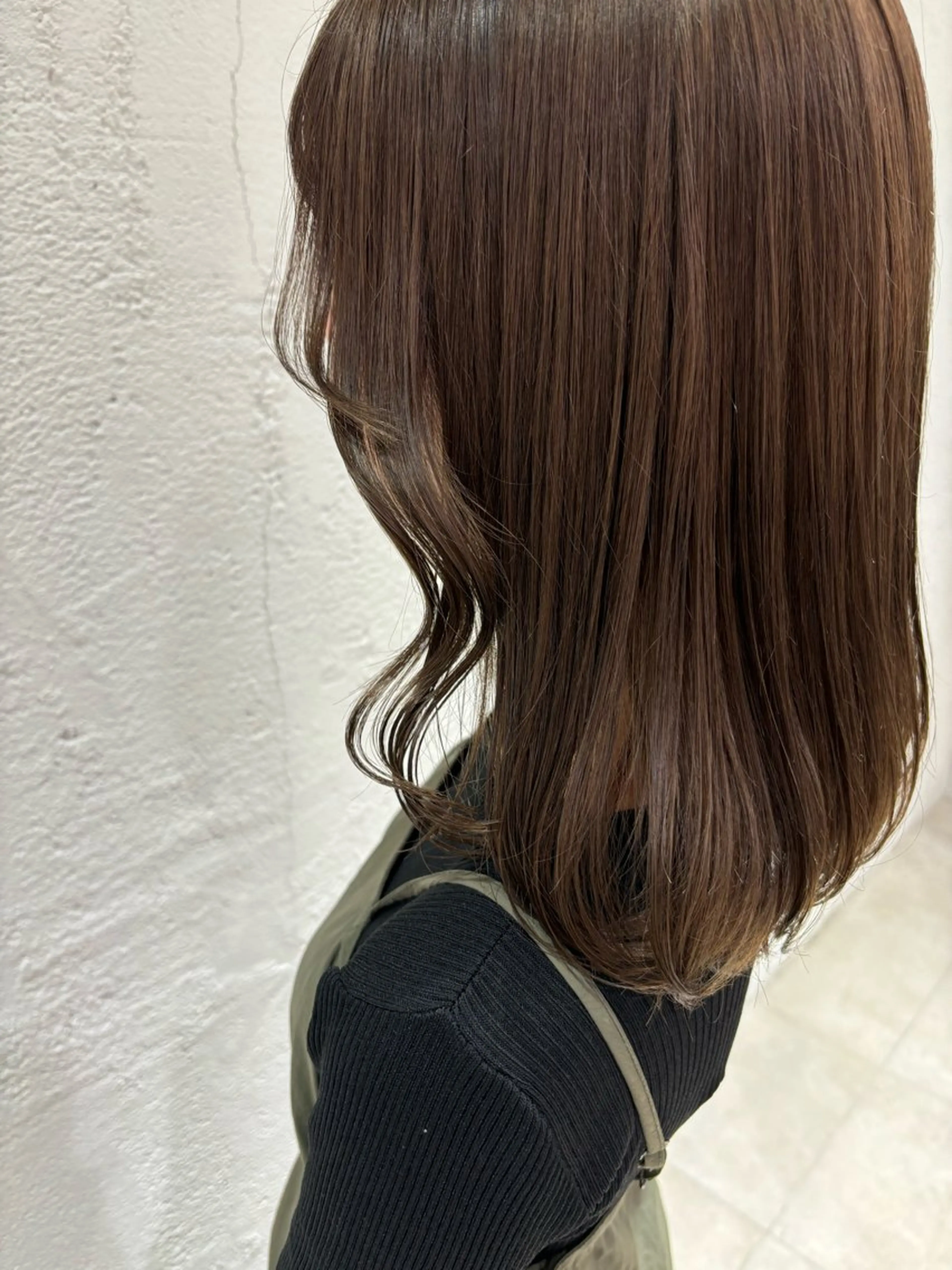 セミロング カラー ベージュカラー カット ヘアカラー トリートメント サソウ ユリエ🥥のヘアスタイル