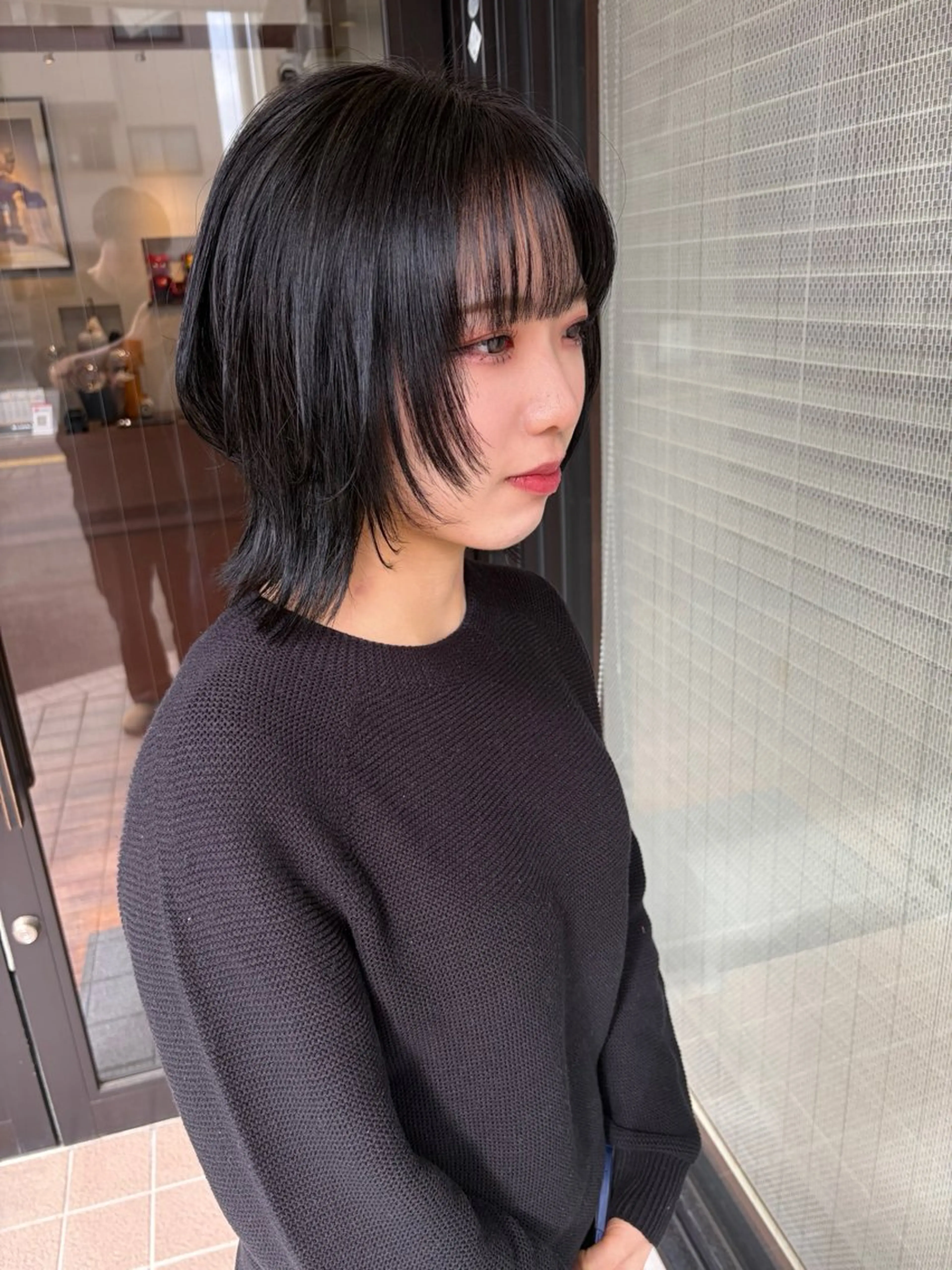 ミディアム カット ヘアカラー トリートメント Lani hair salon所属・野洲/髪質改善/ 田中瑠生のヘアスタイル