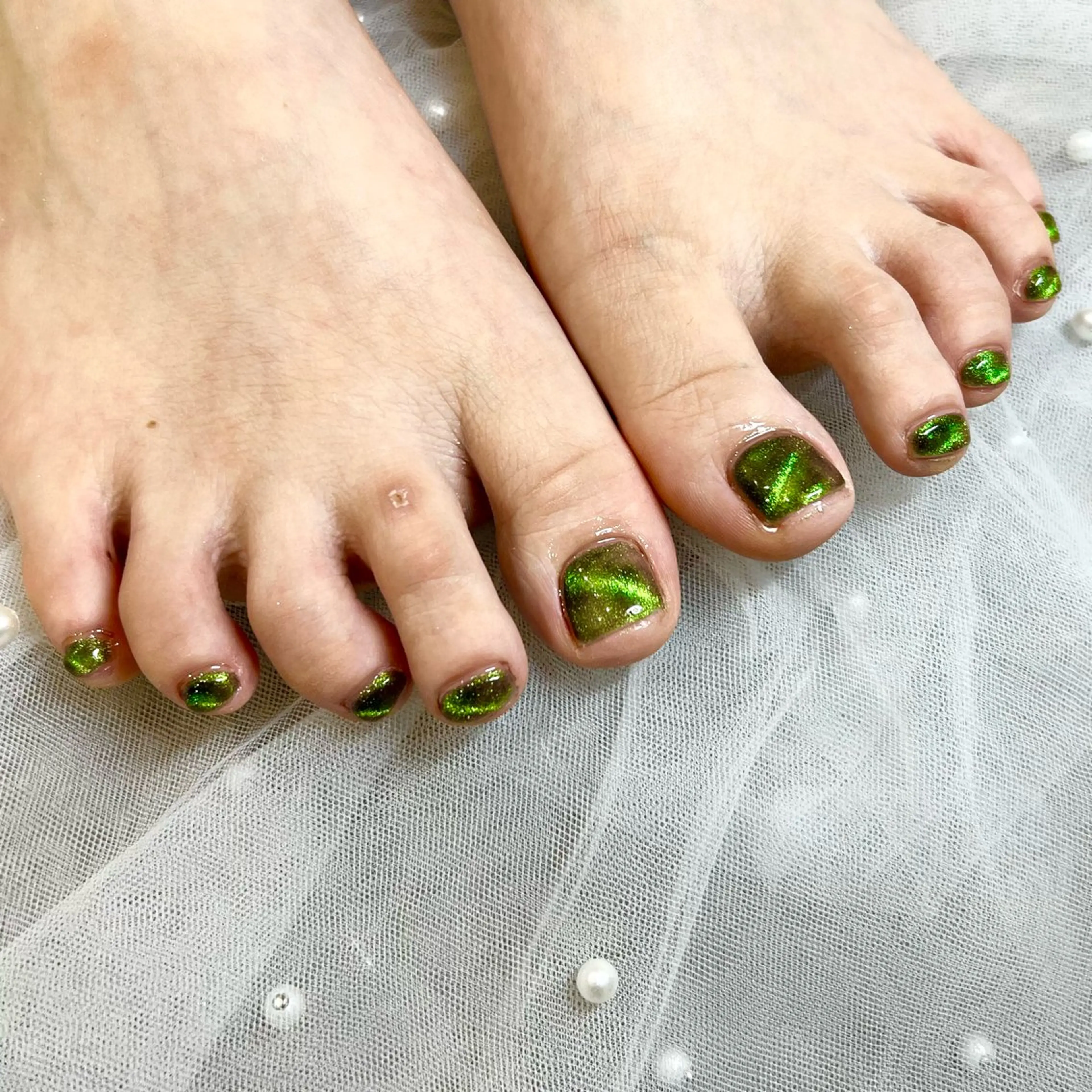 ネイル フットネイル マグネットネイル フットネイル 🧡Shine船橋 鳴海🧡のネイルデザイン