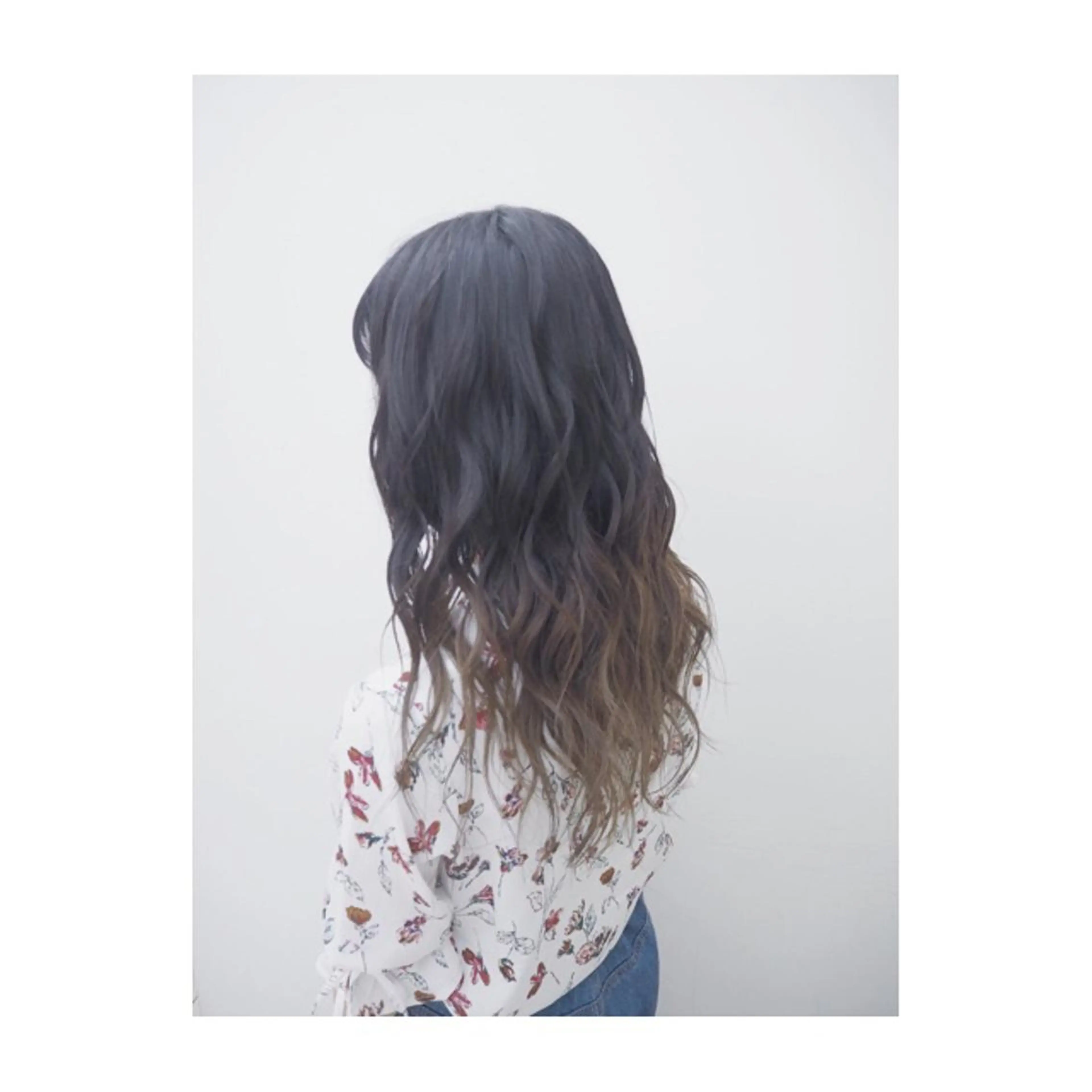 セミロング カラー 永岡 鉄平のヘアスタイル