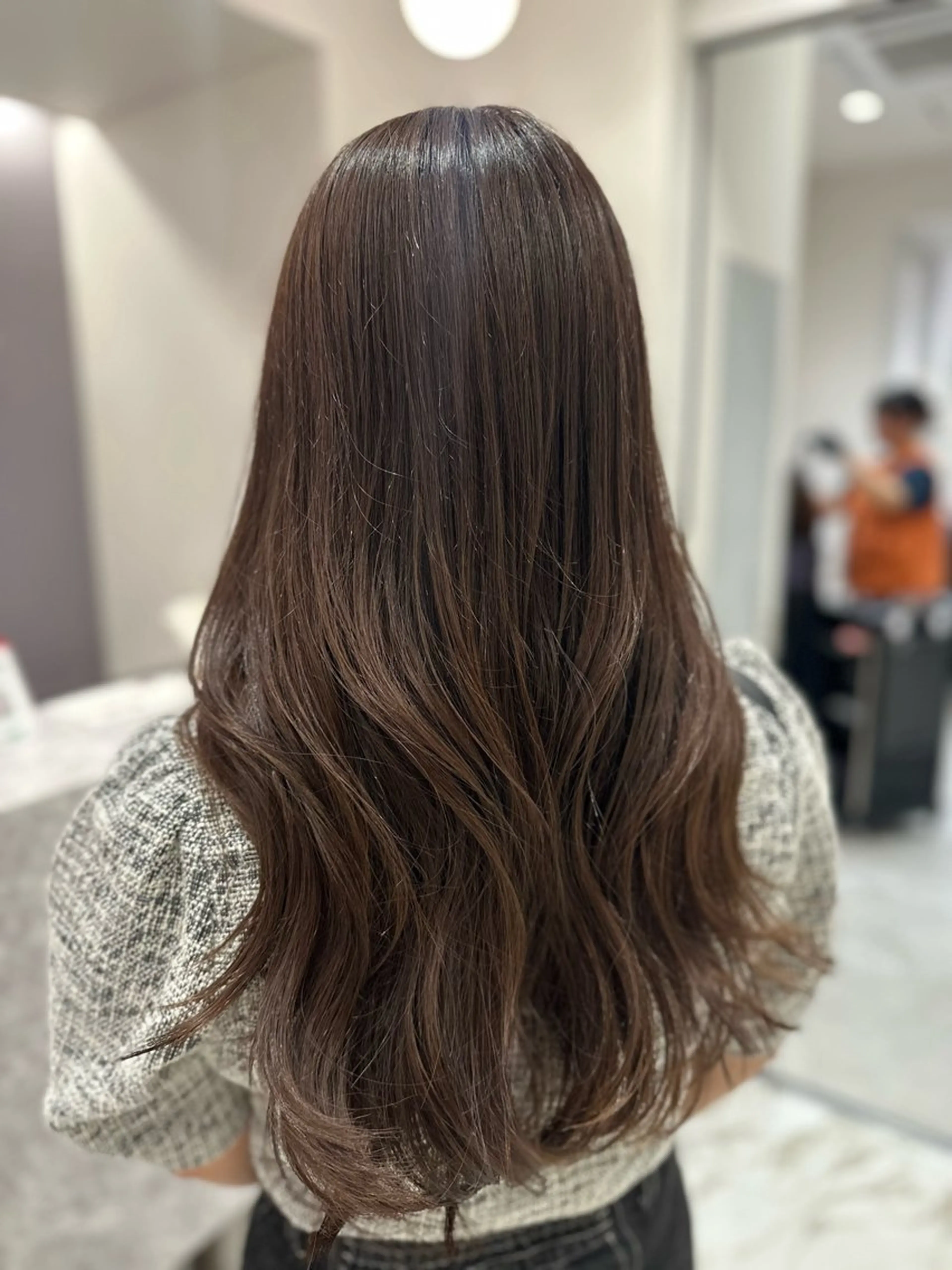 ロング カラー カット ヘアカラー トリートメント 韓国レイヤー✨ yasuko銀座のヘアスタイル