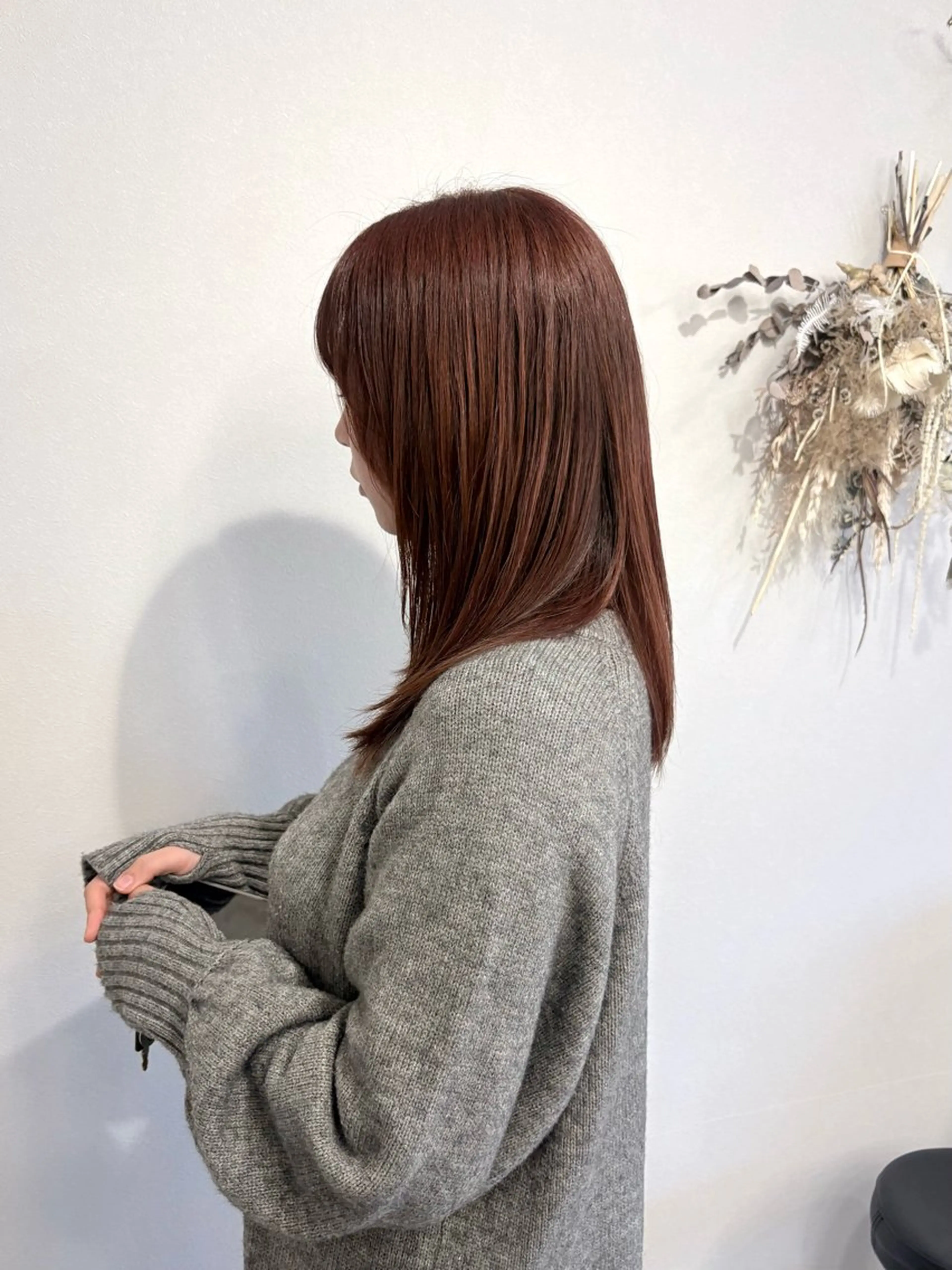 ミディアム カラー カット ヘアカラー トリートメント セジールヘアメゾン所属・韓国レイヤー/透明感 カラー🐈曾根高のヘアスタイル