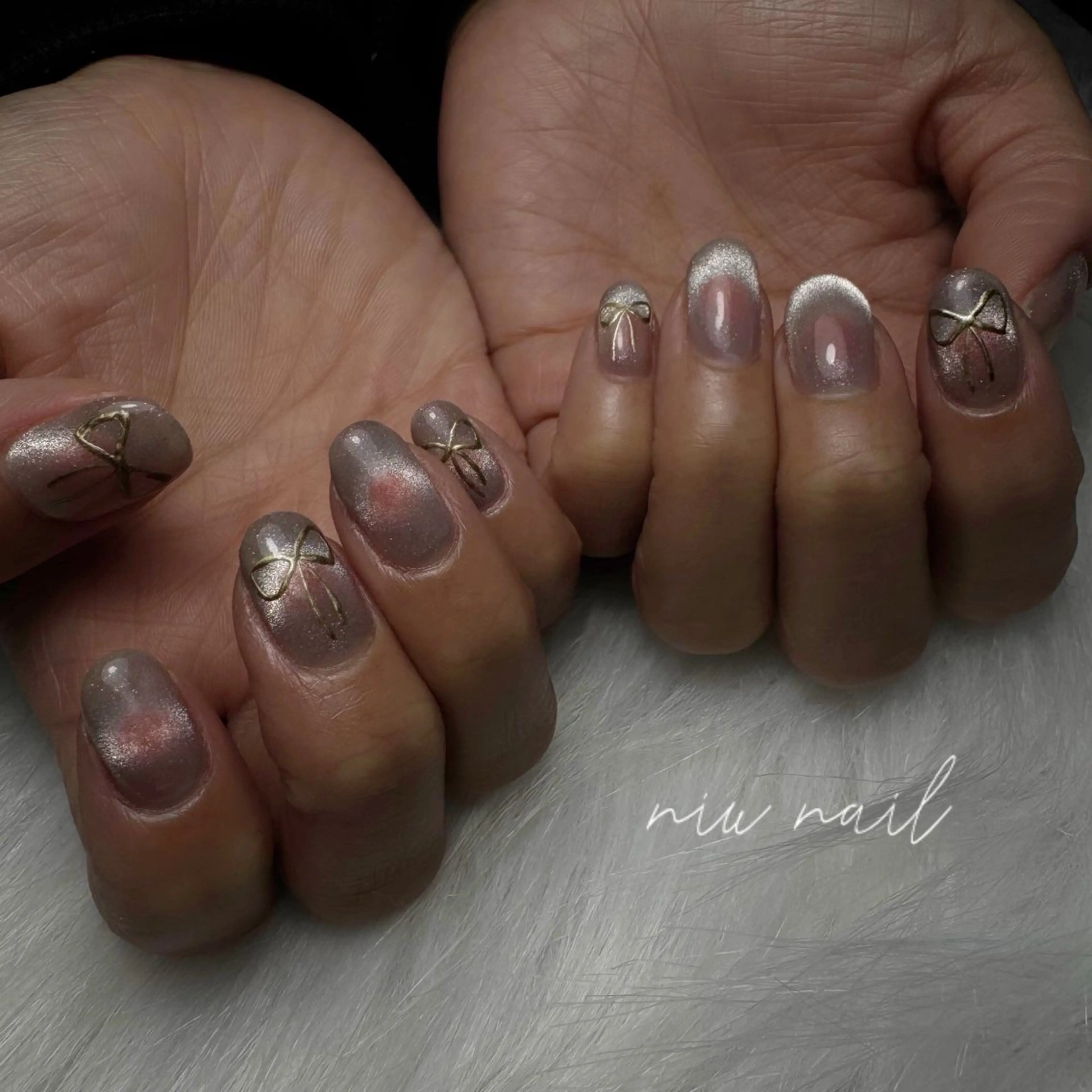 ネイル マグネットネイル nail salon niuのネイルデザイン