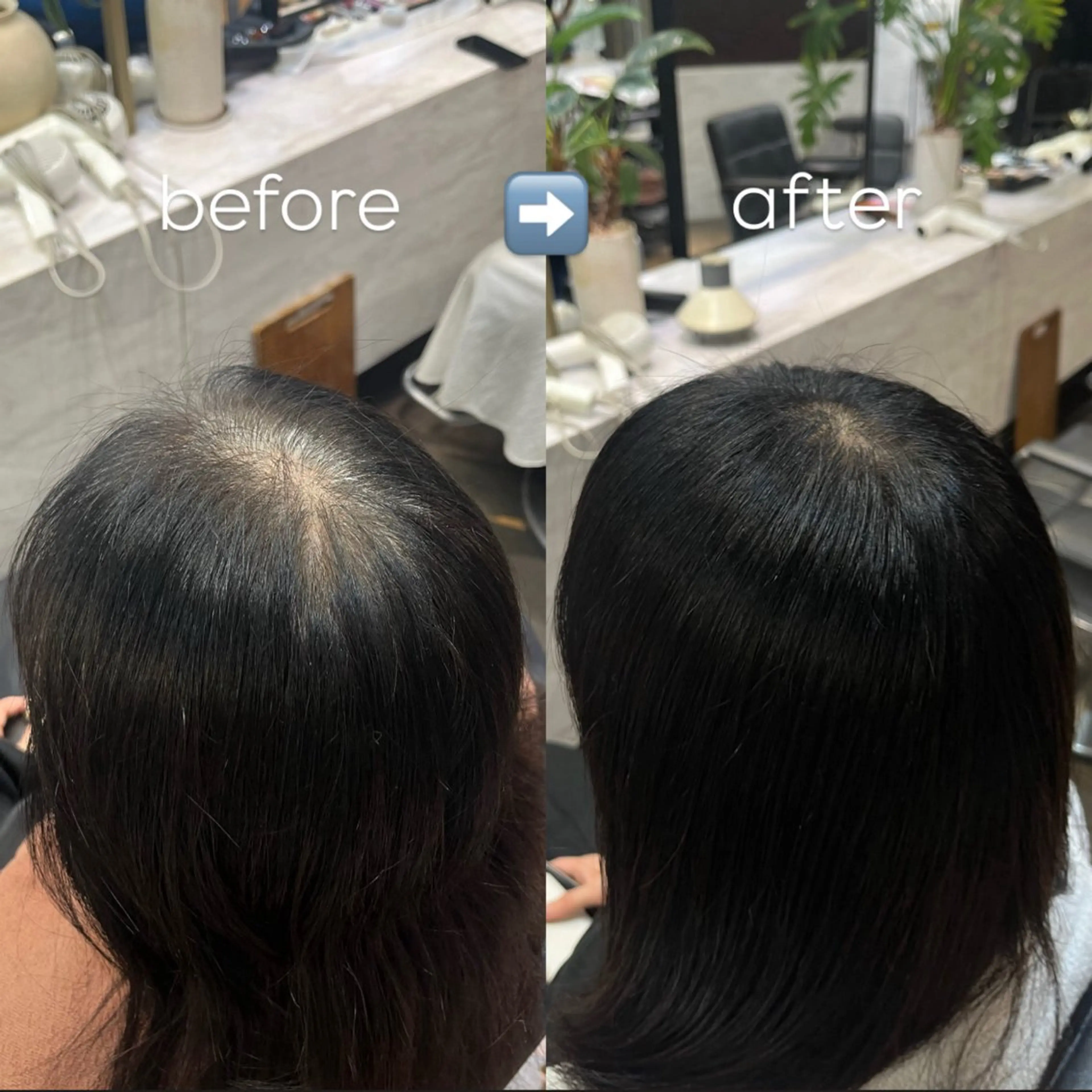 頭皮に付けない白髪染【ヘアマニキュア】の写真