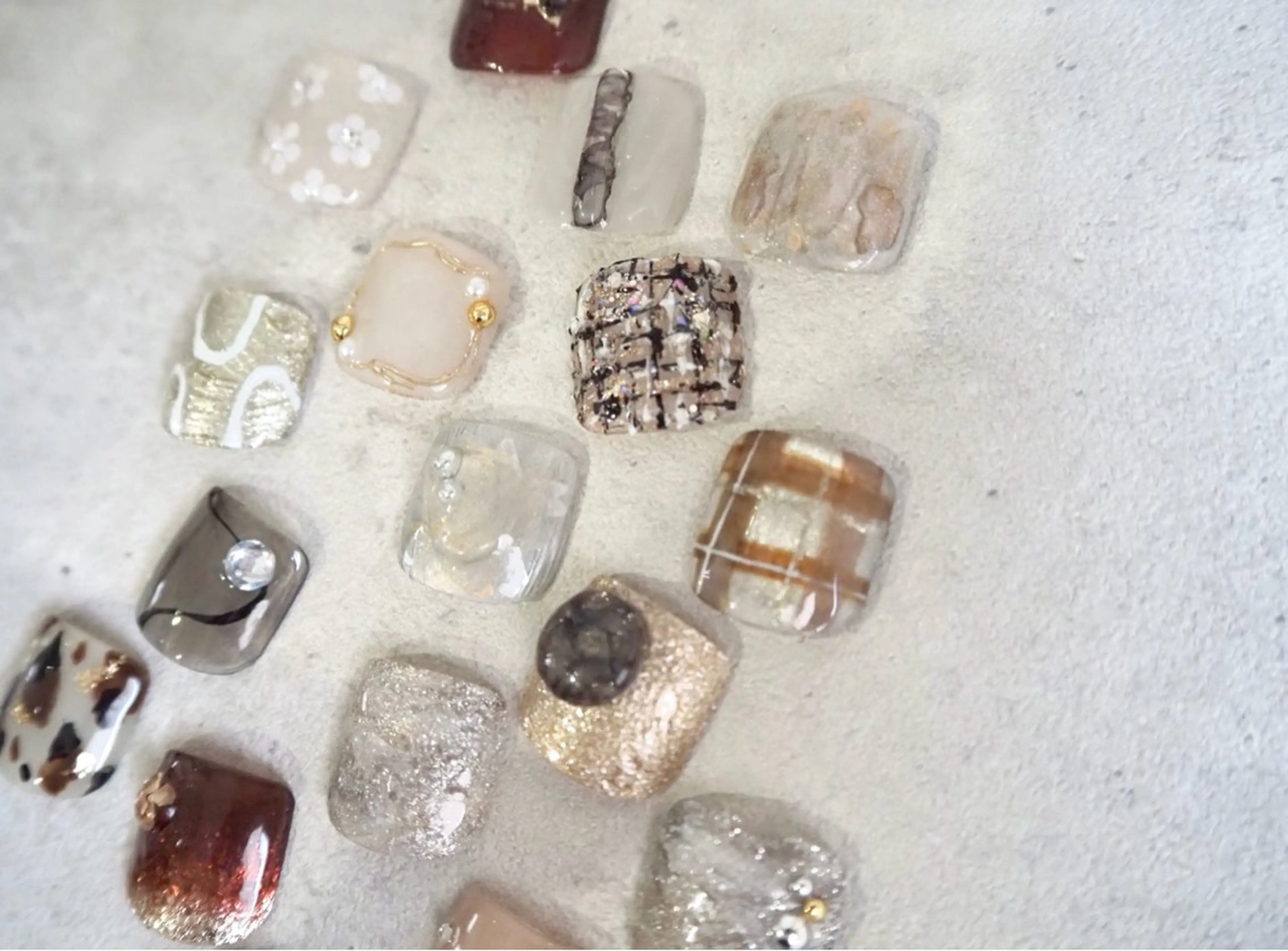 【ｆｏｏｔ】　　持ち込みデザイン/2本アート　￥8800 《オフ🈚️》の写真