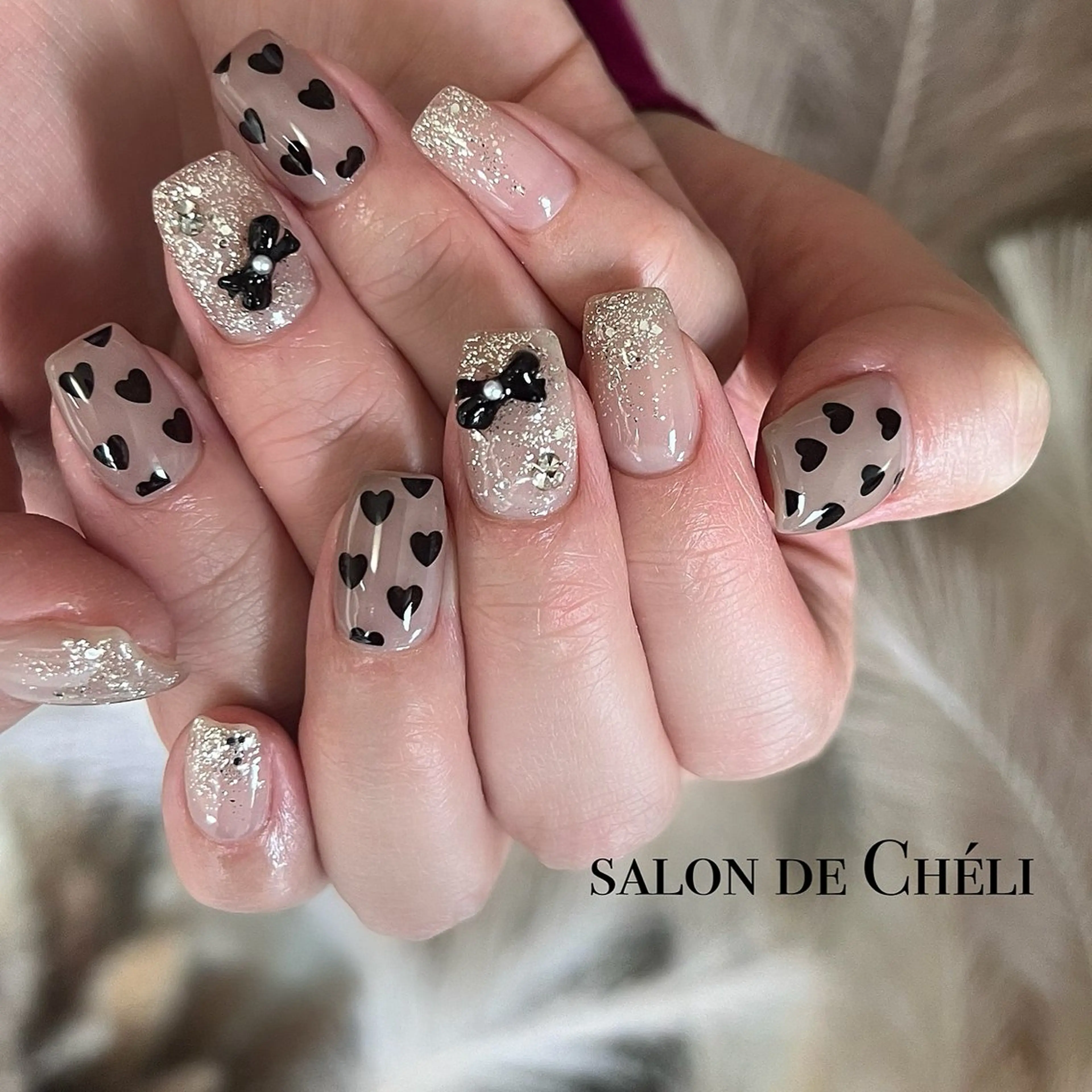 ネイル バレンタイン ハンドネイル salon de Chéli所属・salon de Cheliのネイルデザイン