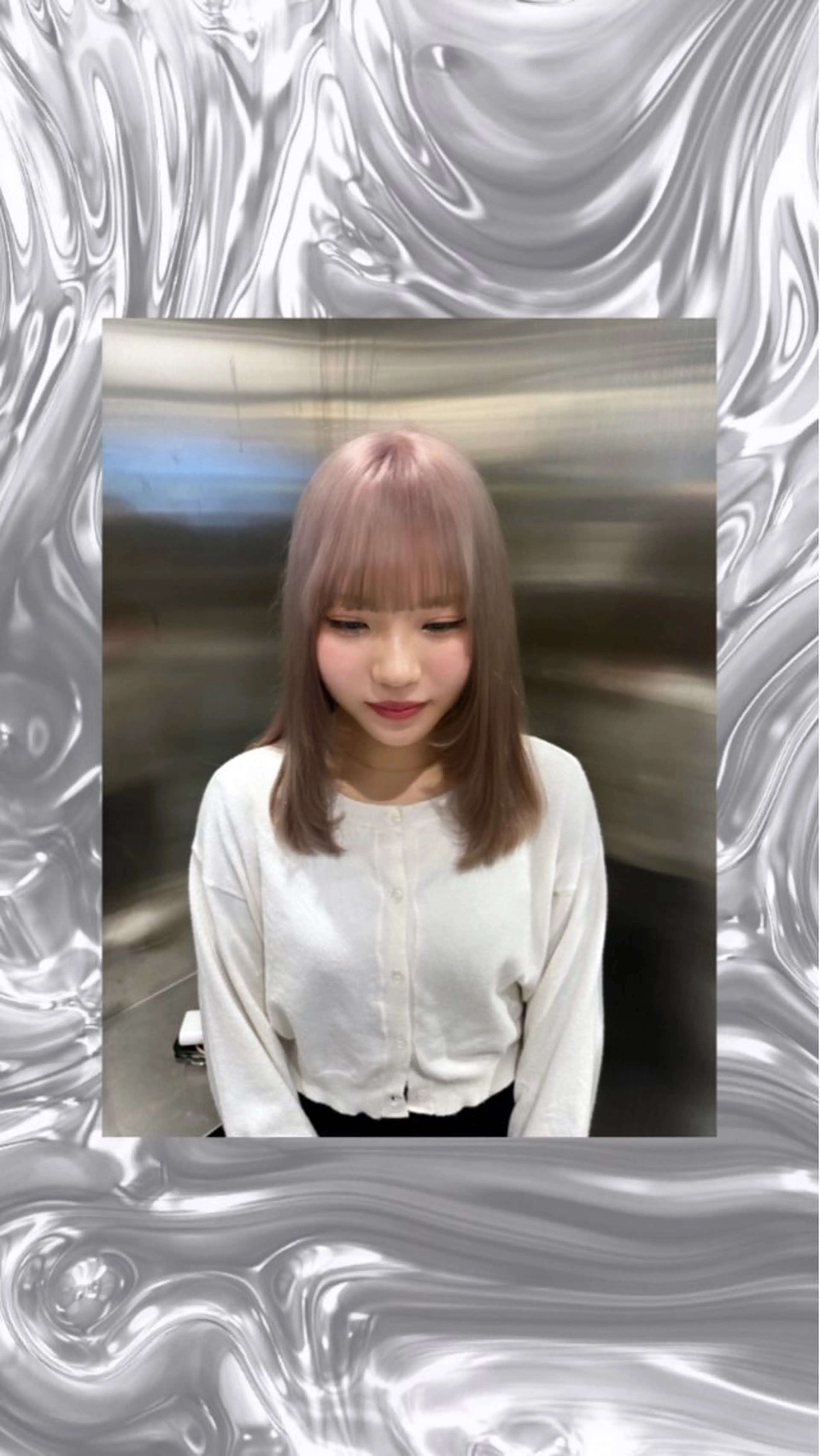 ミディアム 🩵yuribou /カラー/ボブ🩵のヘアスタイル