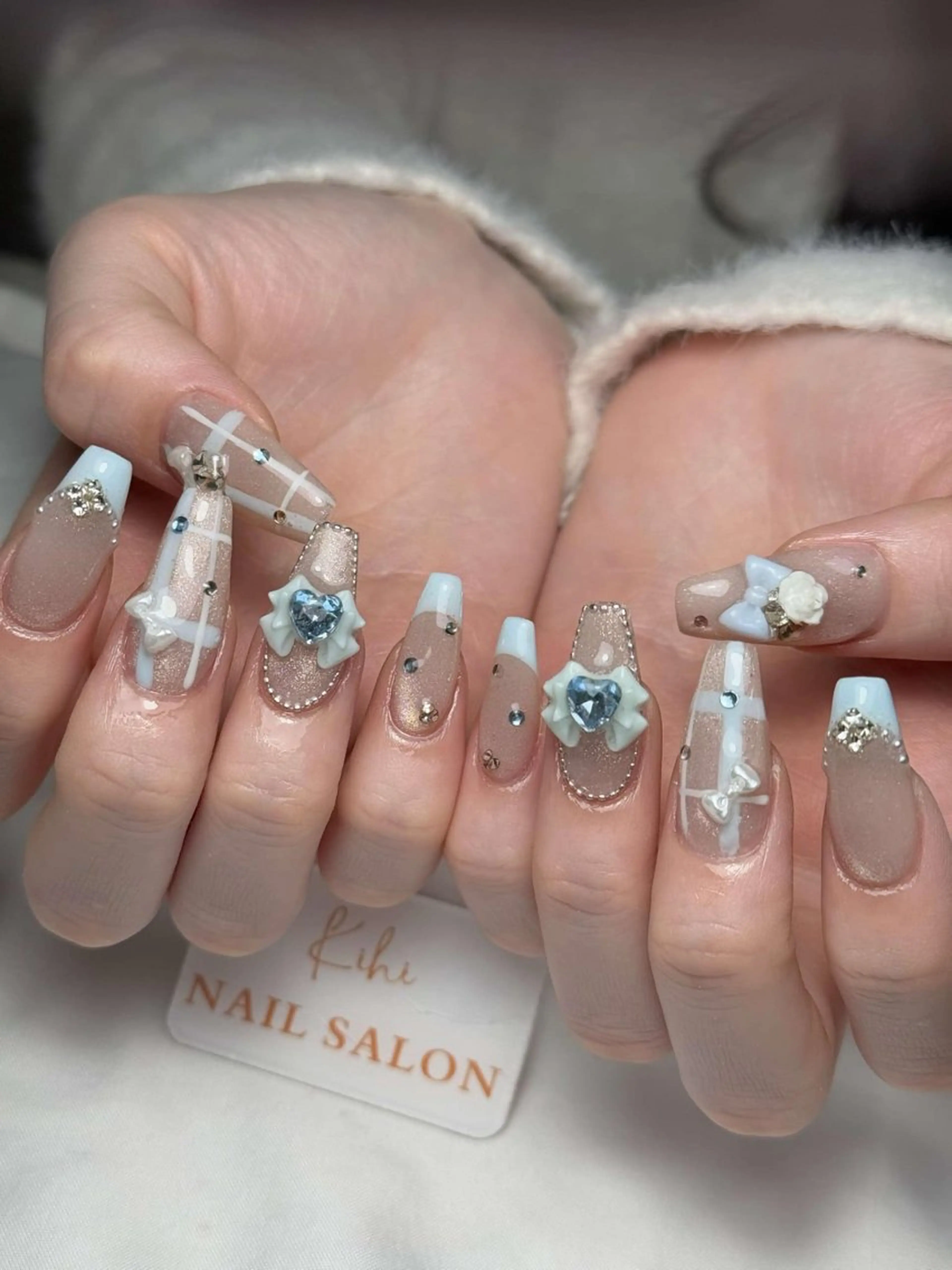 ネイル アートネイル フレンチネイル ジェルネイル グラデーション 韓国ネイル さくら💮💮 【オフ無料】のネイルデザイン