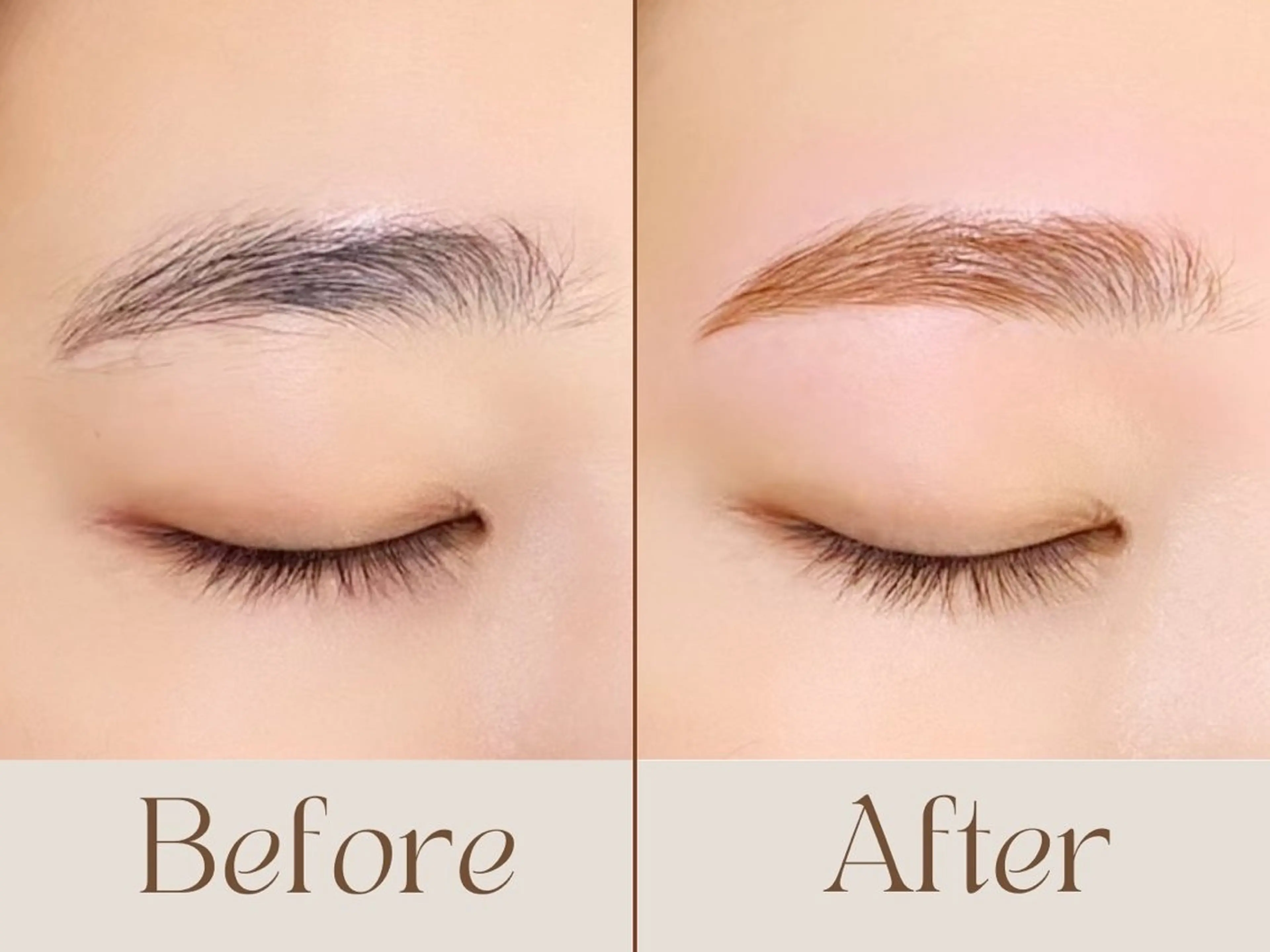 眉毛カラーの写真