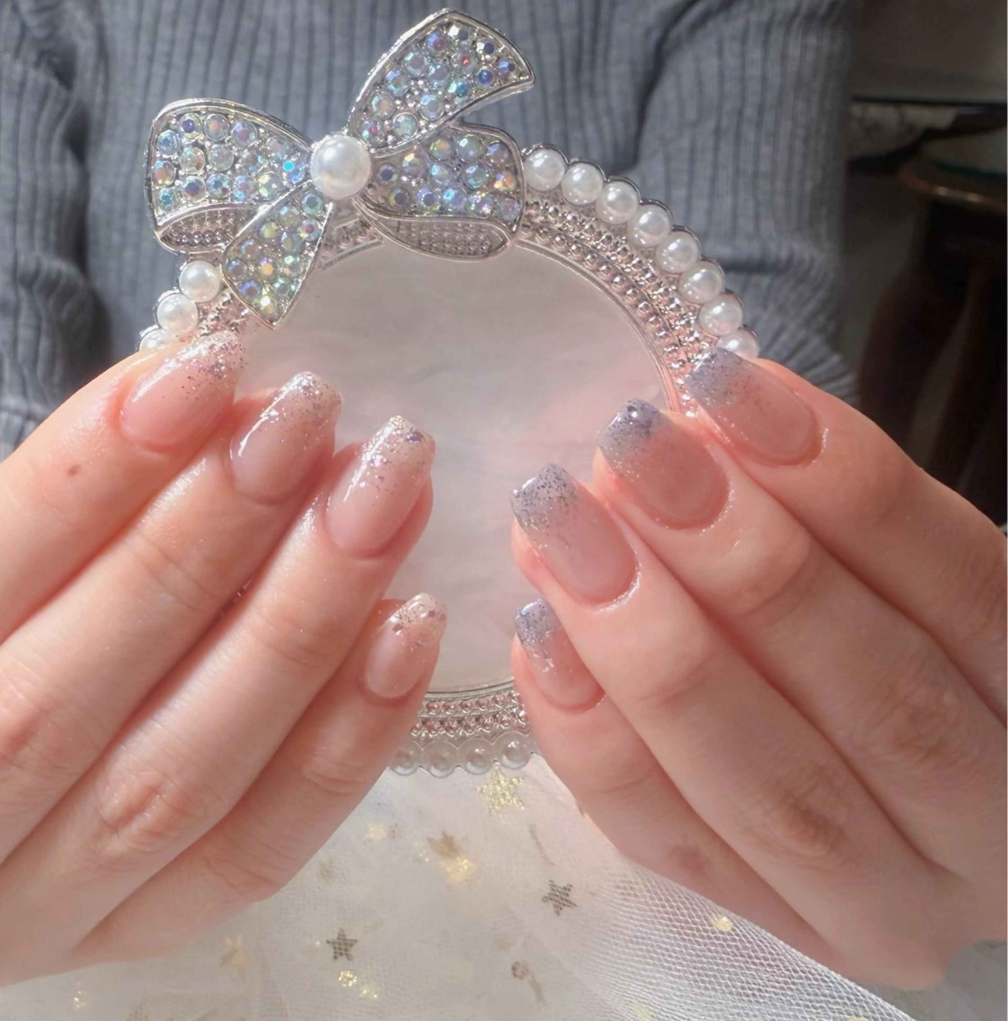 ネイル グラデーション ラメ(グリッター) ラメグラデーション U.MI Nail Salonのネイルデザイン