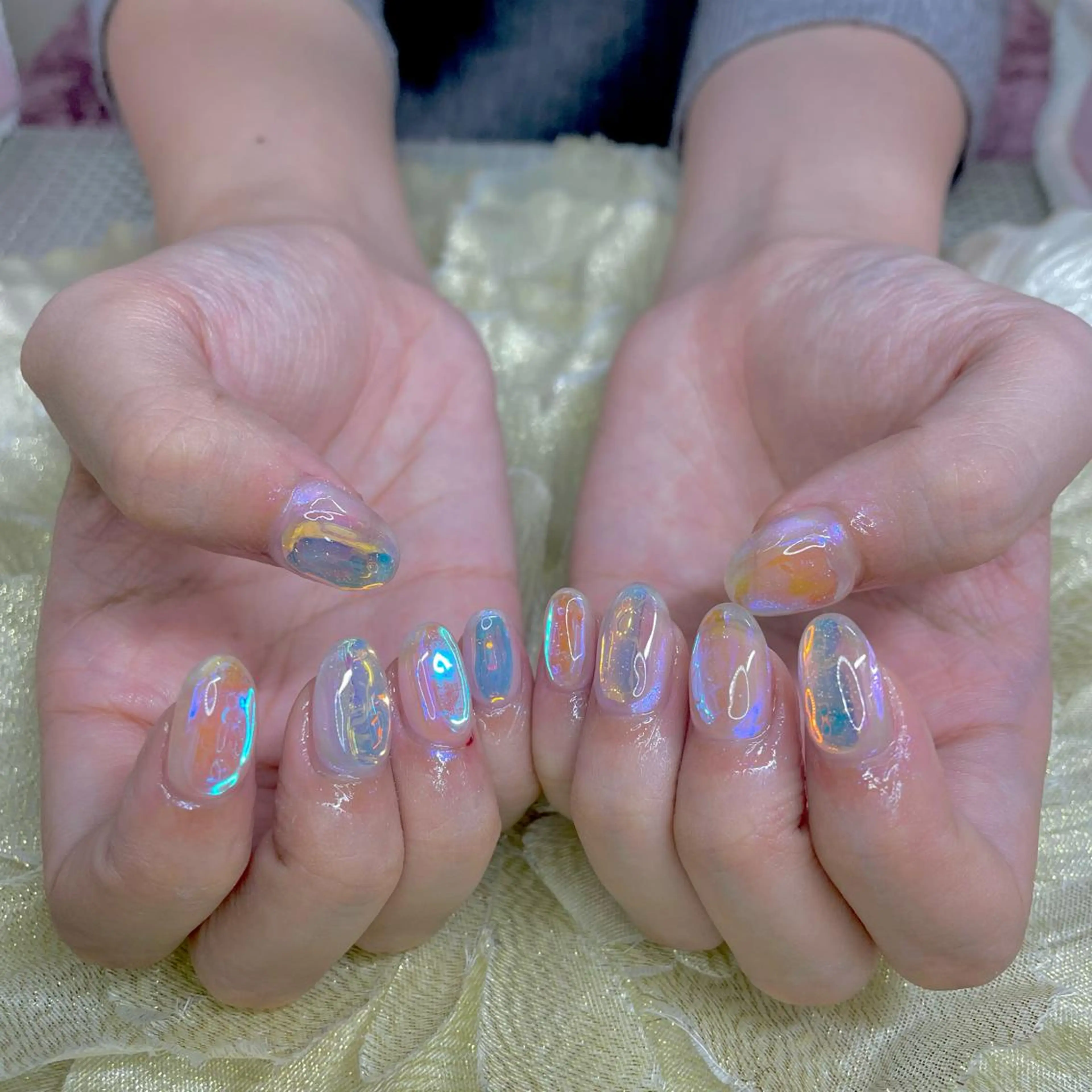 ネイル 氷ネイル・うるうるネイル J terrace Nailのネイルデザイン