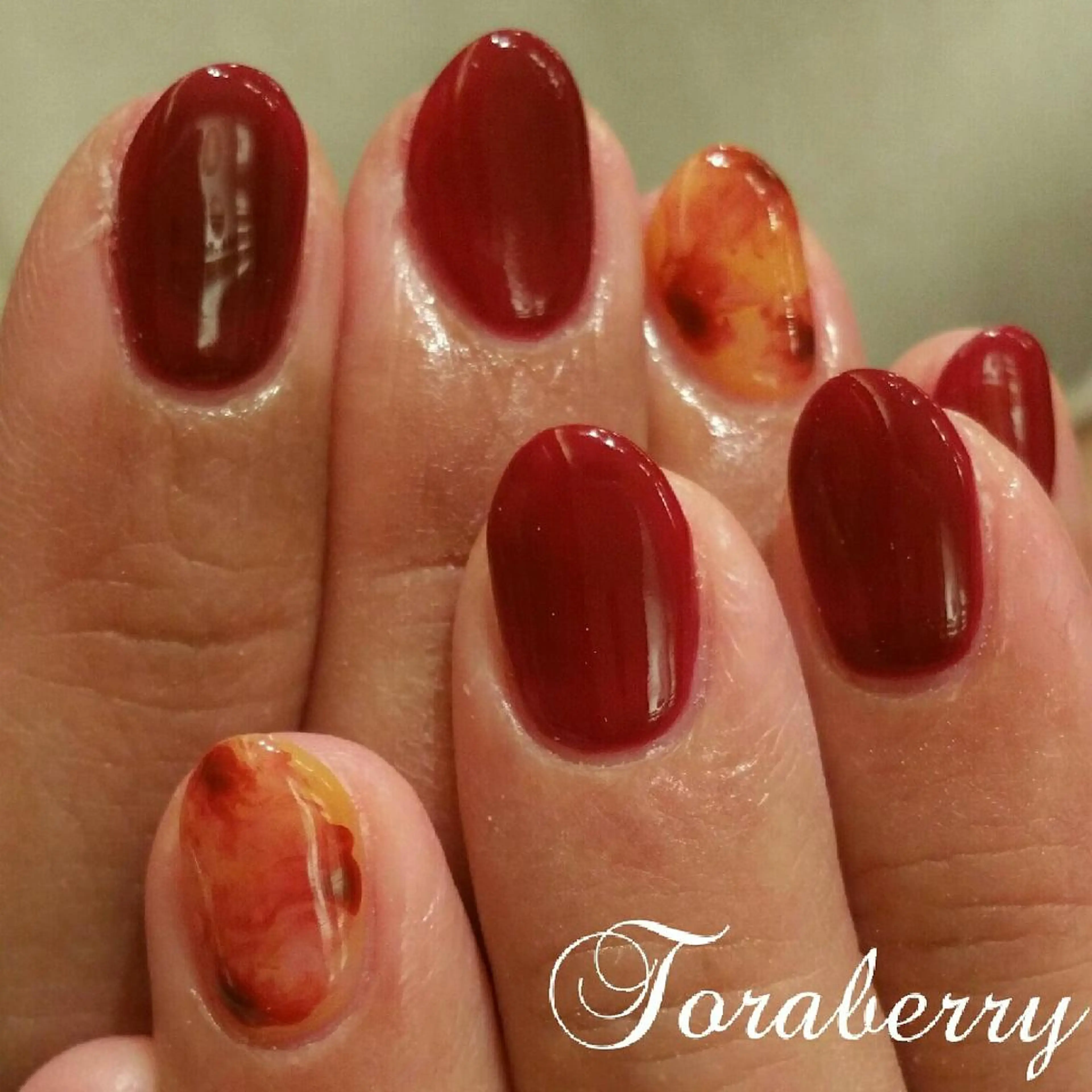 ネイル べっ甲ネイル ハンドネイル ネイリスト なつみのネイルデザイン