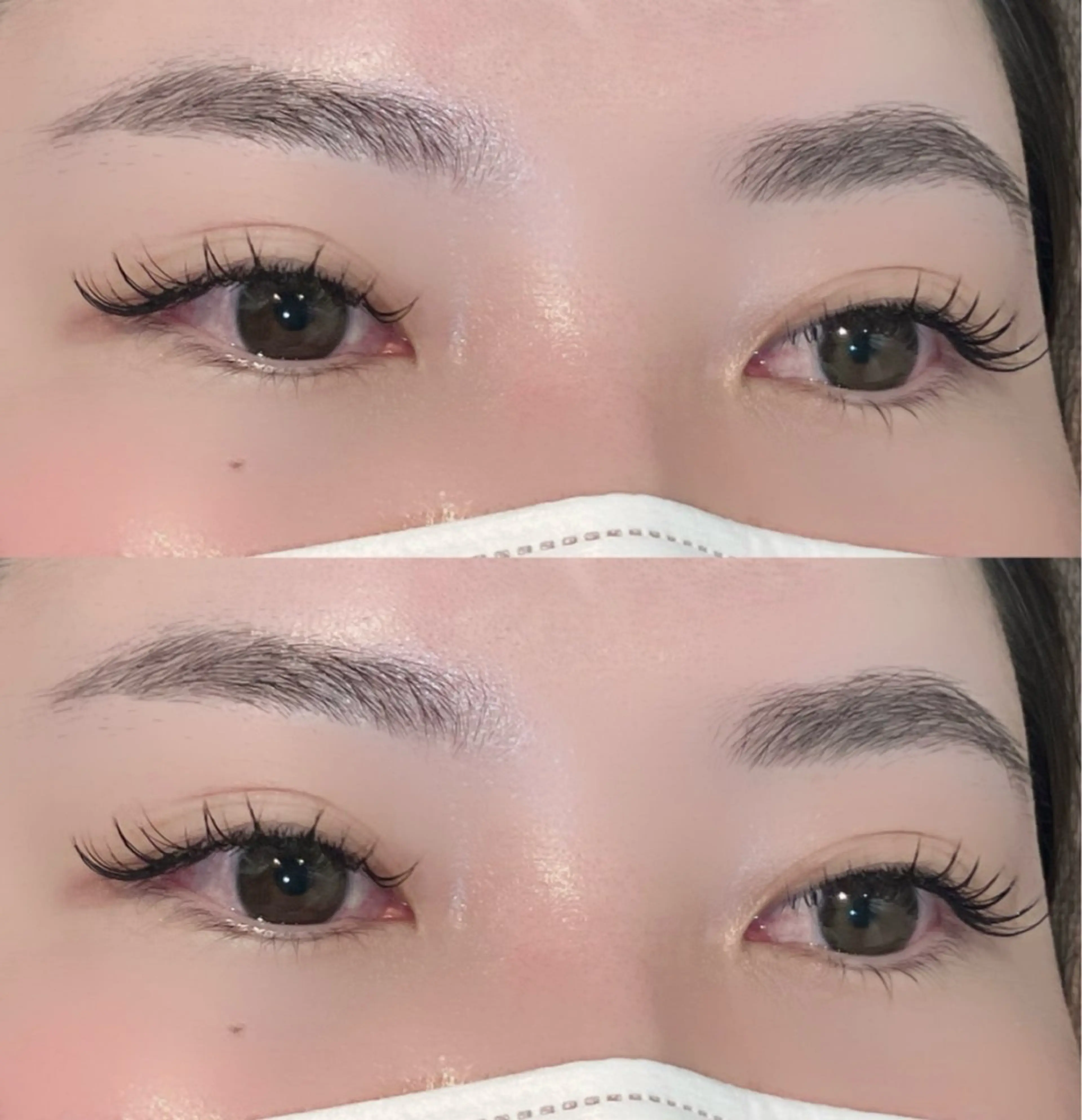 マツエク・マツパ 透明感カラー🎀／ マツエクのヘアスタイル