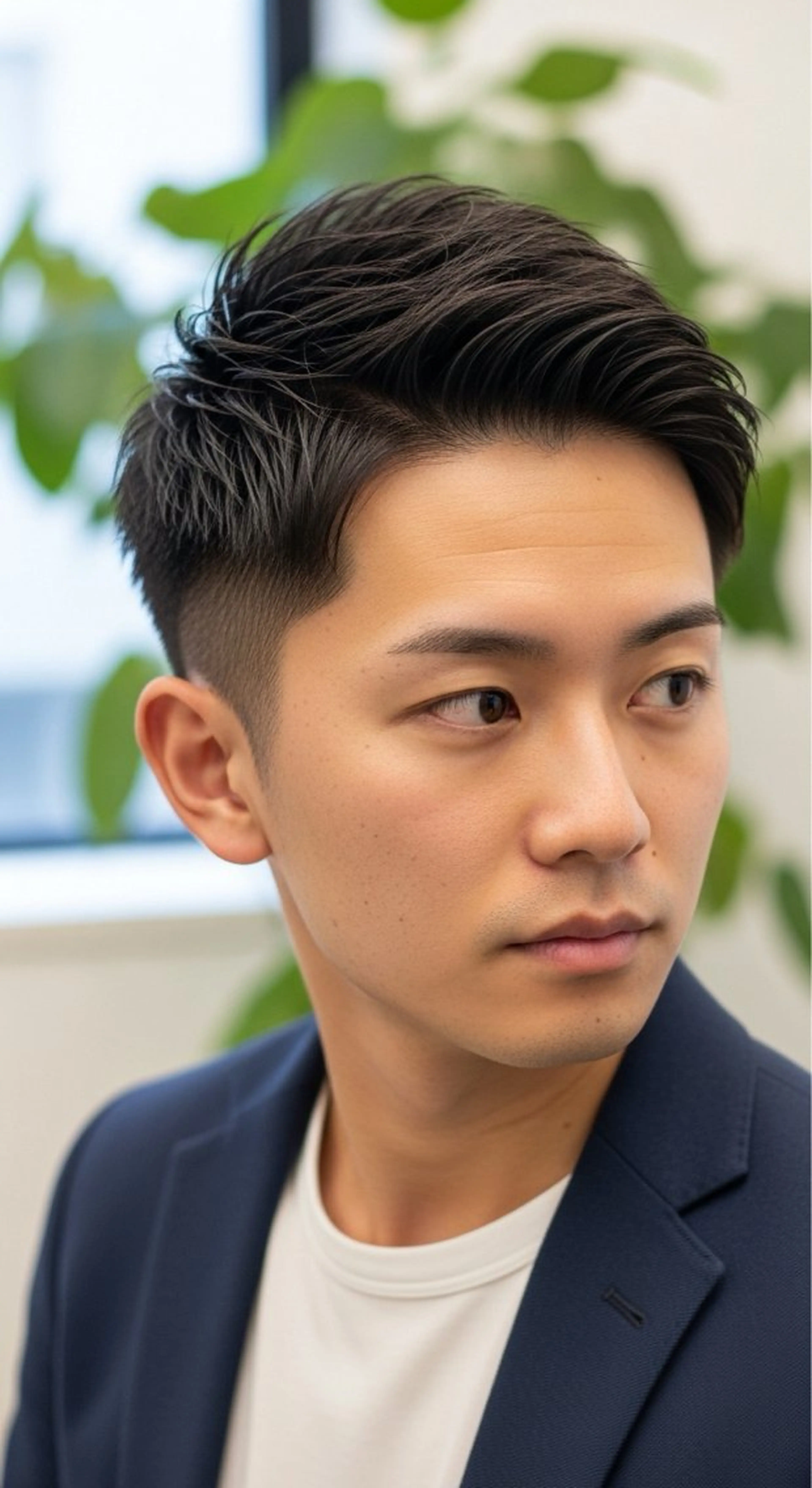 ショート メンズ ビジネス メンズ就活ヘア メンズパーマ メンズショート くせ毛 カット ヘッドスパ 🔮メンズ縮毛矯正 毛流れパーマ💎竹永のヘアスタイル