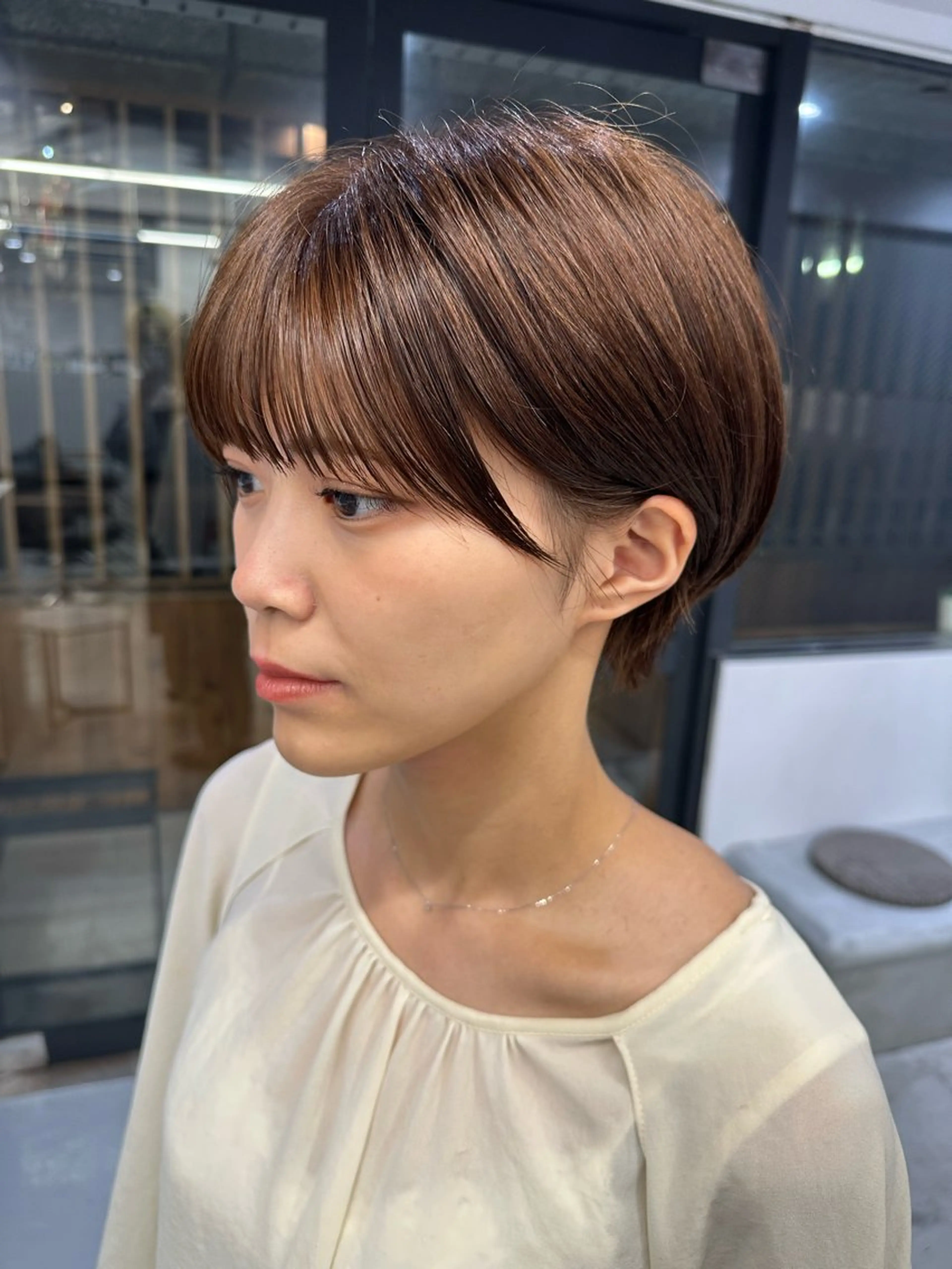 ショート カット ヘアカラー 骨格診断で絶対可愛い ✨丸みショート✨凌弥のヘアスタイル