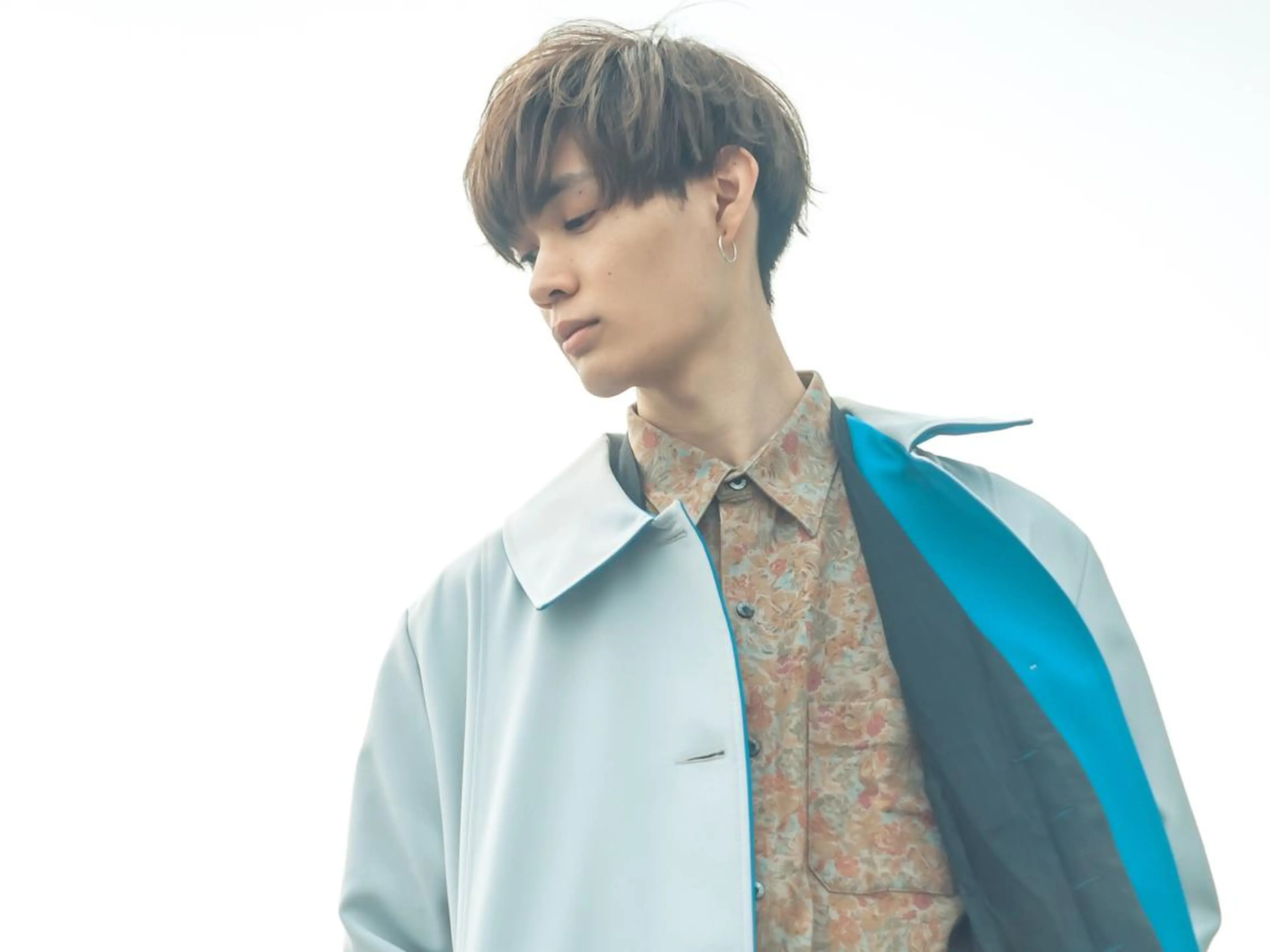 ショート カラー パーマ ヘアアレンジ メンズ マッシュ ショートヘア GOTODAY SHAiRE   SALON　青山所属・松田 亮葉のヘアスタイル