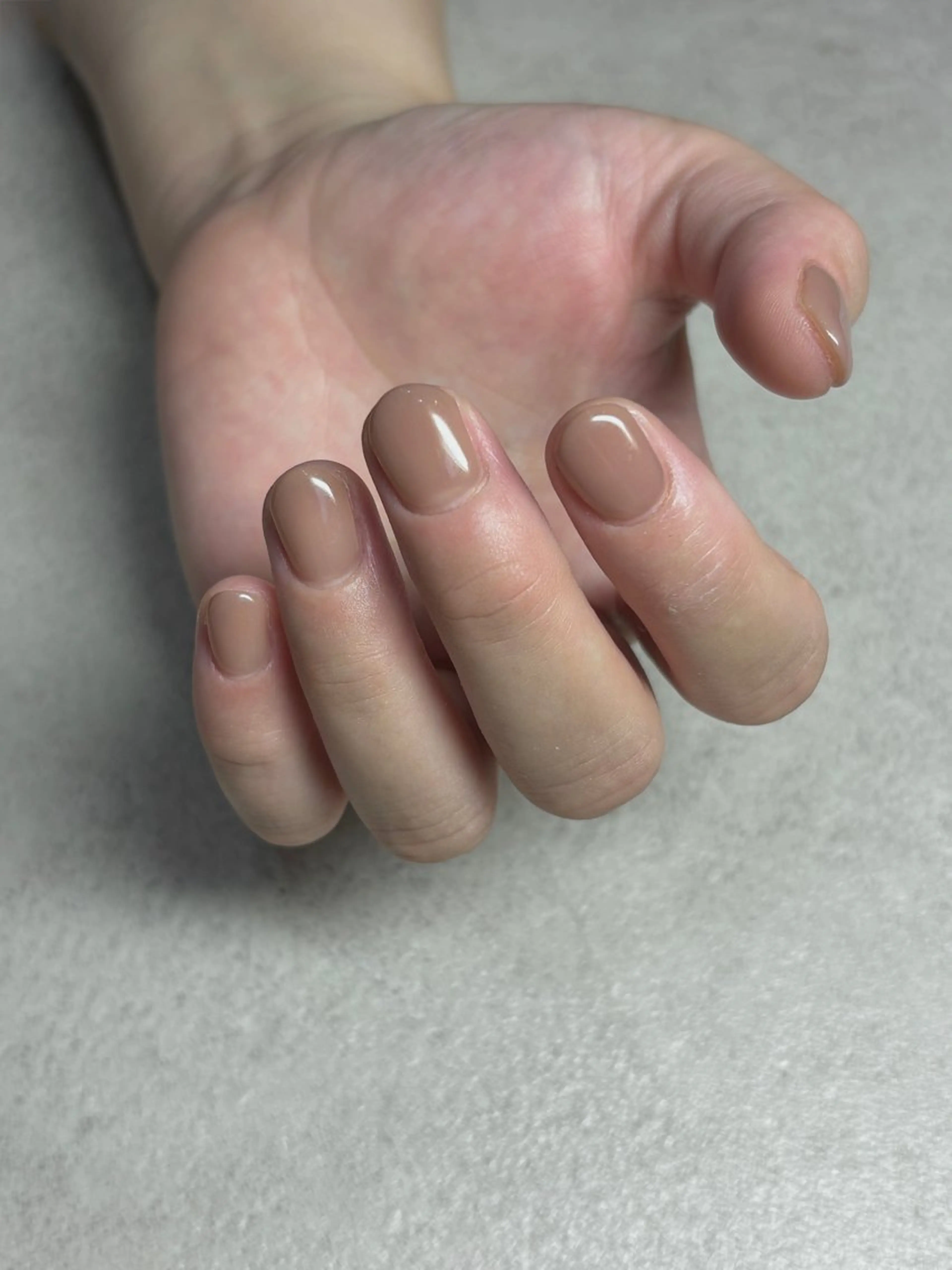 ネイル ジェルネイル オフィスネイル ワンカラーネイル ショートネイル シンプルネイル ハンドネイル acs.n所属・ネイル，耳つぼ 風間すみれのその他イメージ