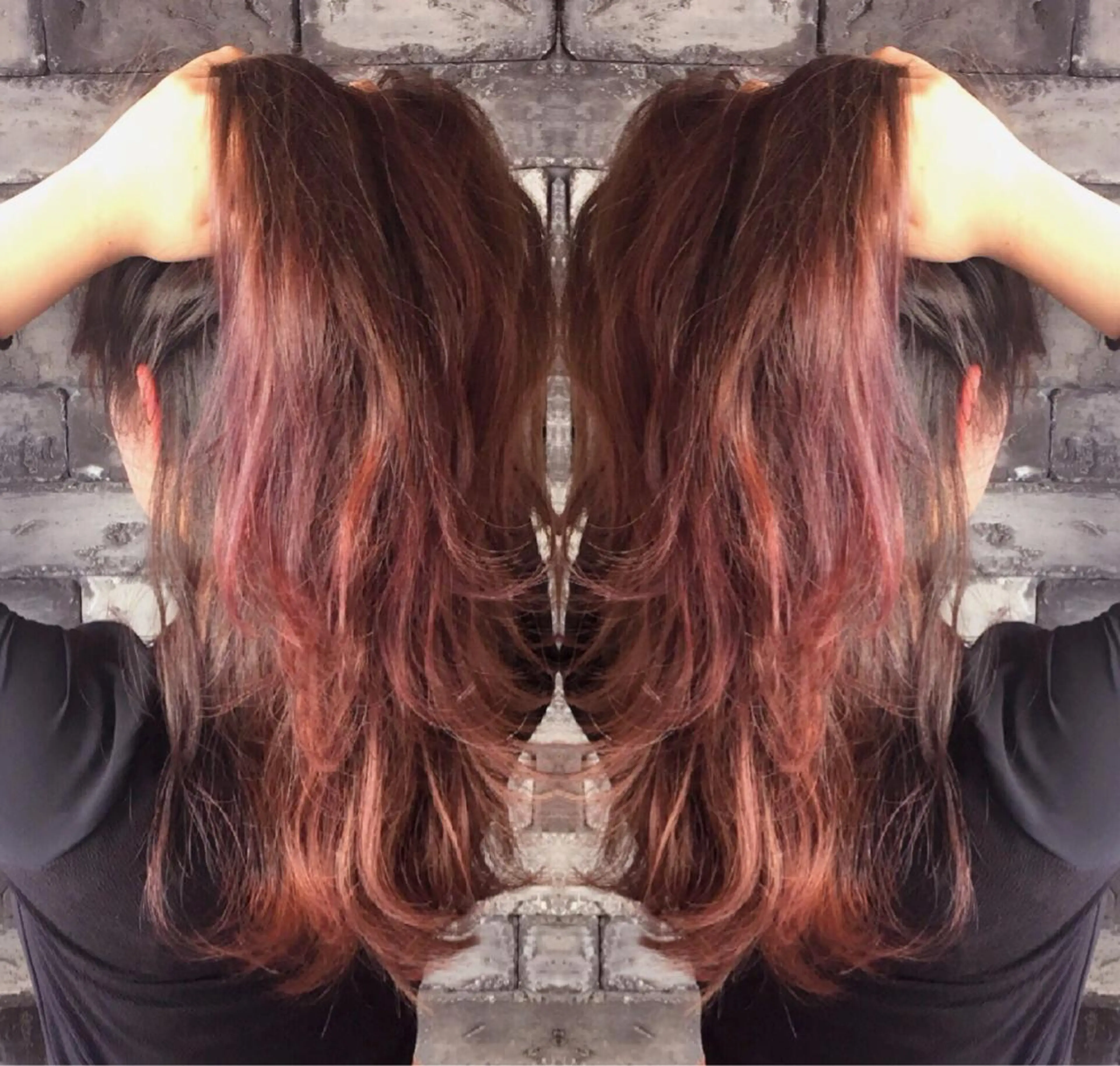 セミロング 外国人風カラー レイヤーカット ヘアカラー トリートメント ヘアセット ❤️千葉県代表❤️ 店長❤️柿本翔一朗のヘアスタイル