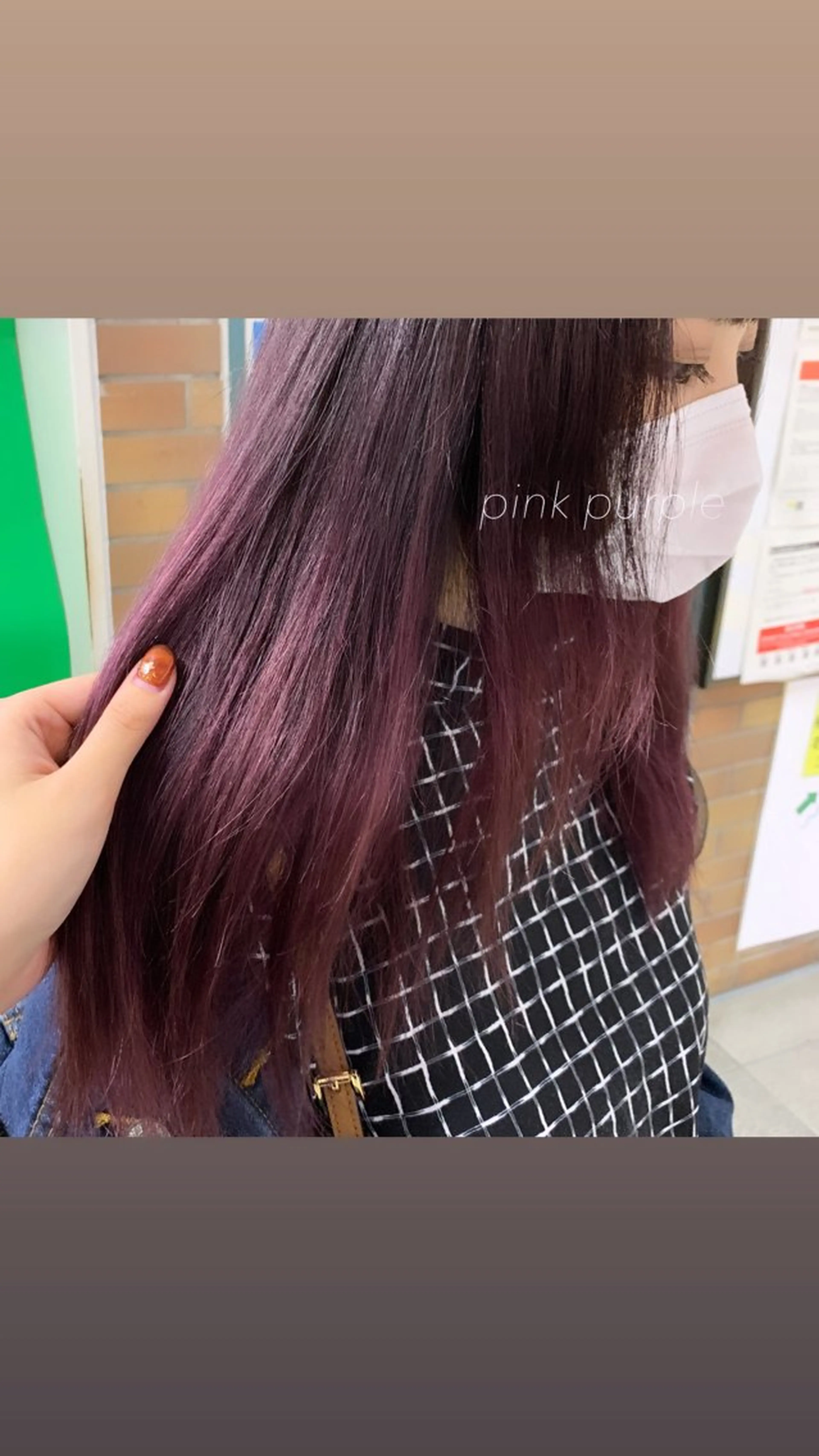 ロング カラー ヘアアレンジ ブリーチ ピンクカラー ピンクパープル パープルカラー GO TODAY 原宿本店所属・似合わせカット得意 💛RENA💛のヘアスタイル