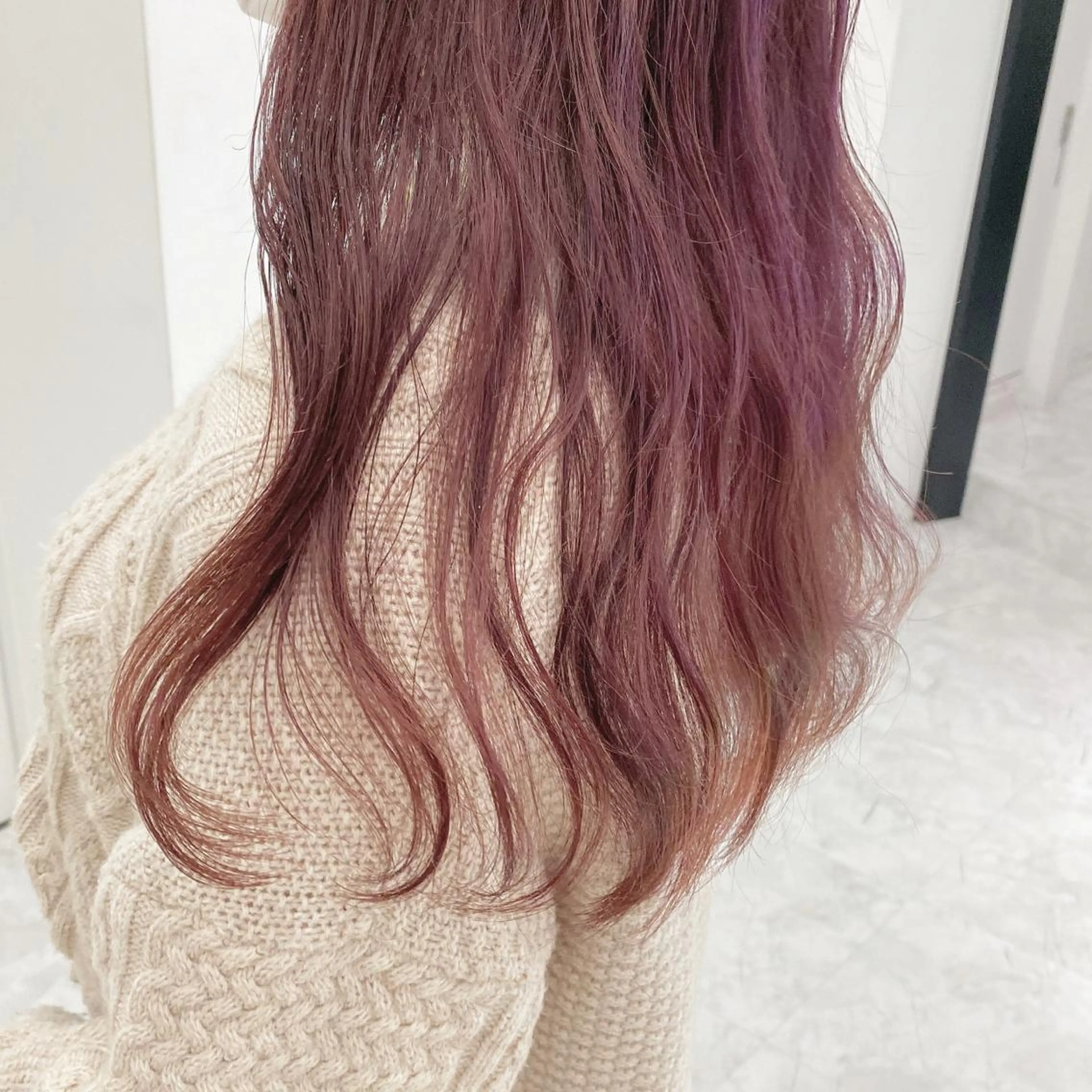 セミロング カラー 💕上野美容師☁ ブリーチ💖サワのヘアスタイル