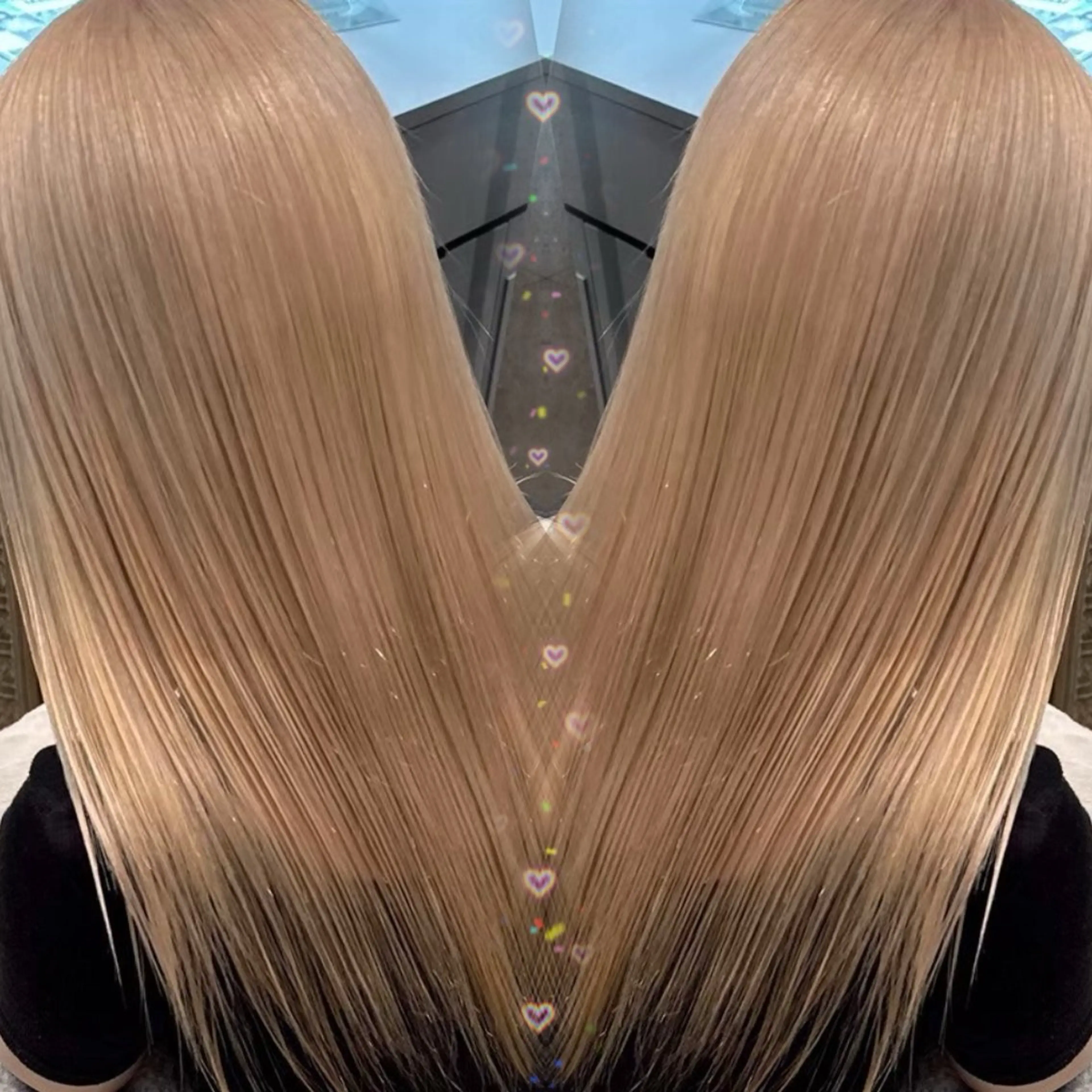 セミロング カラー Ma cherie by Lond所属・ハイトーン/ ブリーチAikaのヘアスタイル