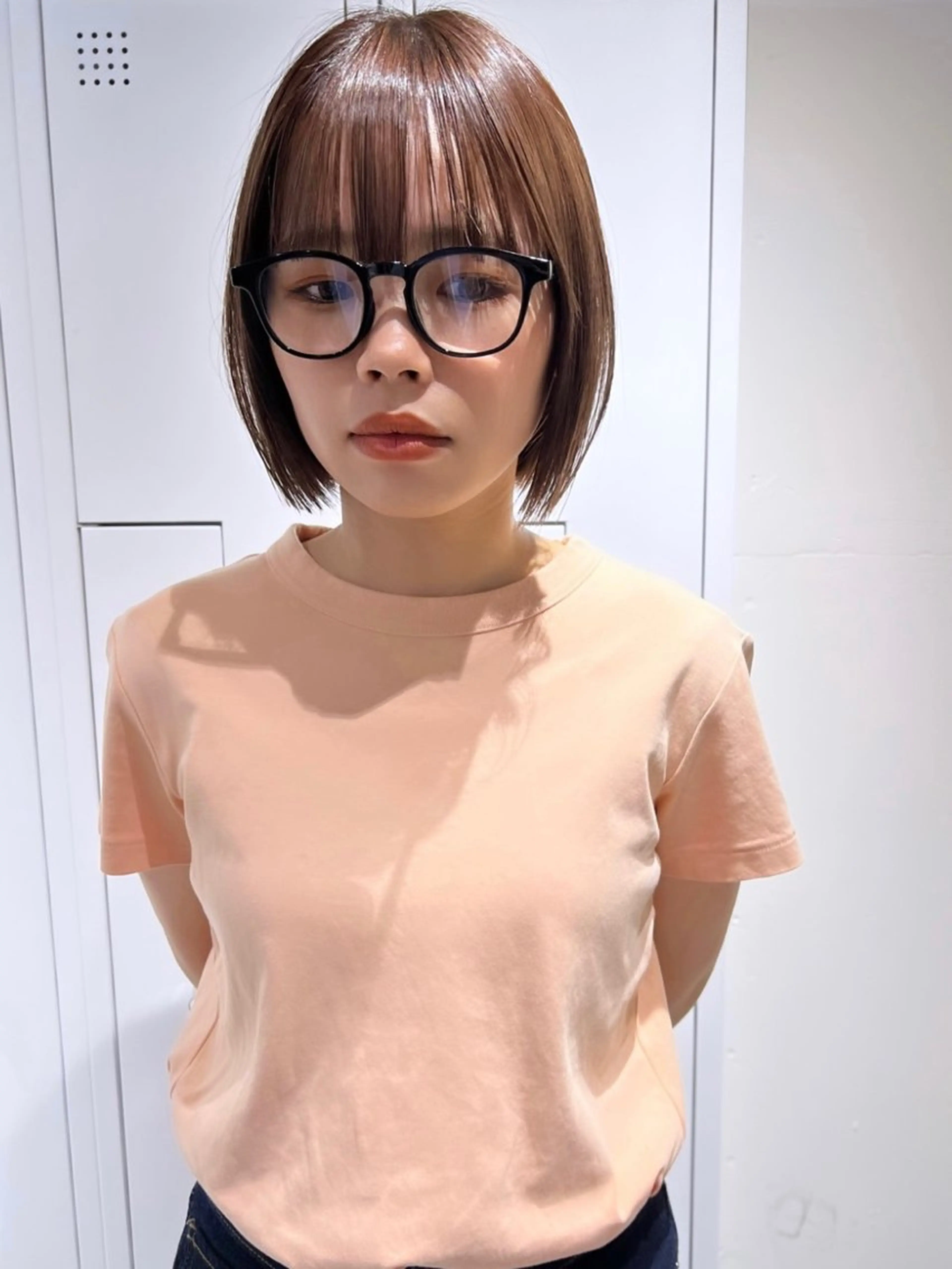 ショート カラー ブリーチ ケアブリーチ 透明感カラー デザインカラー ダブルカラー nendo_hair所属・ハイトーン/ボブ 🎀sonokaのヘアスタイル