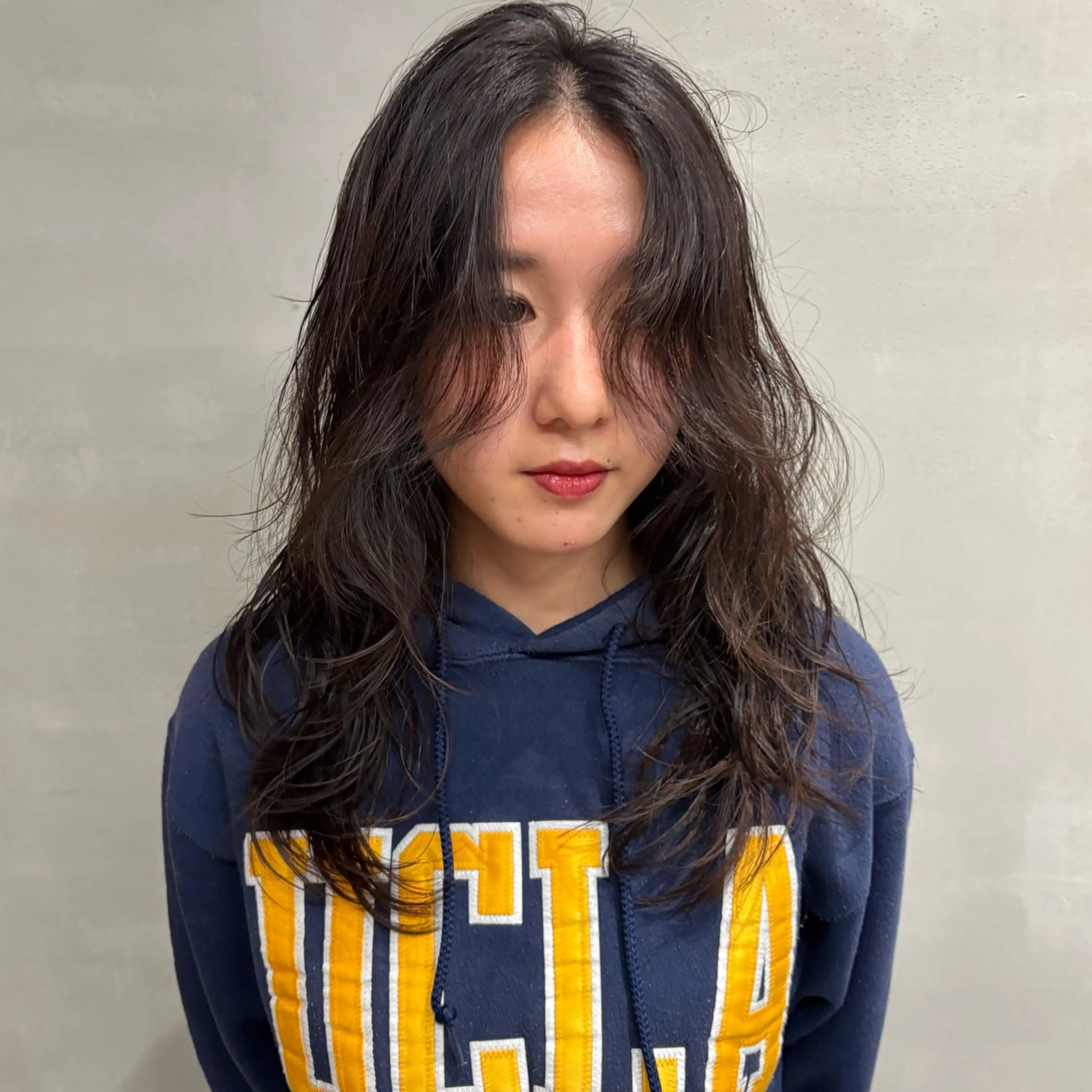 ロング カット パーマ rukia : カットモデル様大募集のヘアスタイル