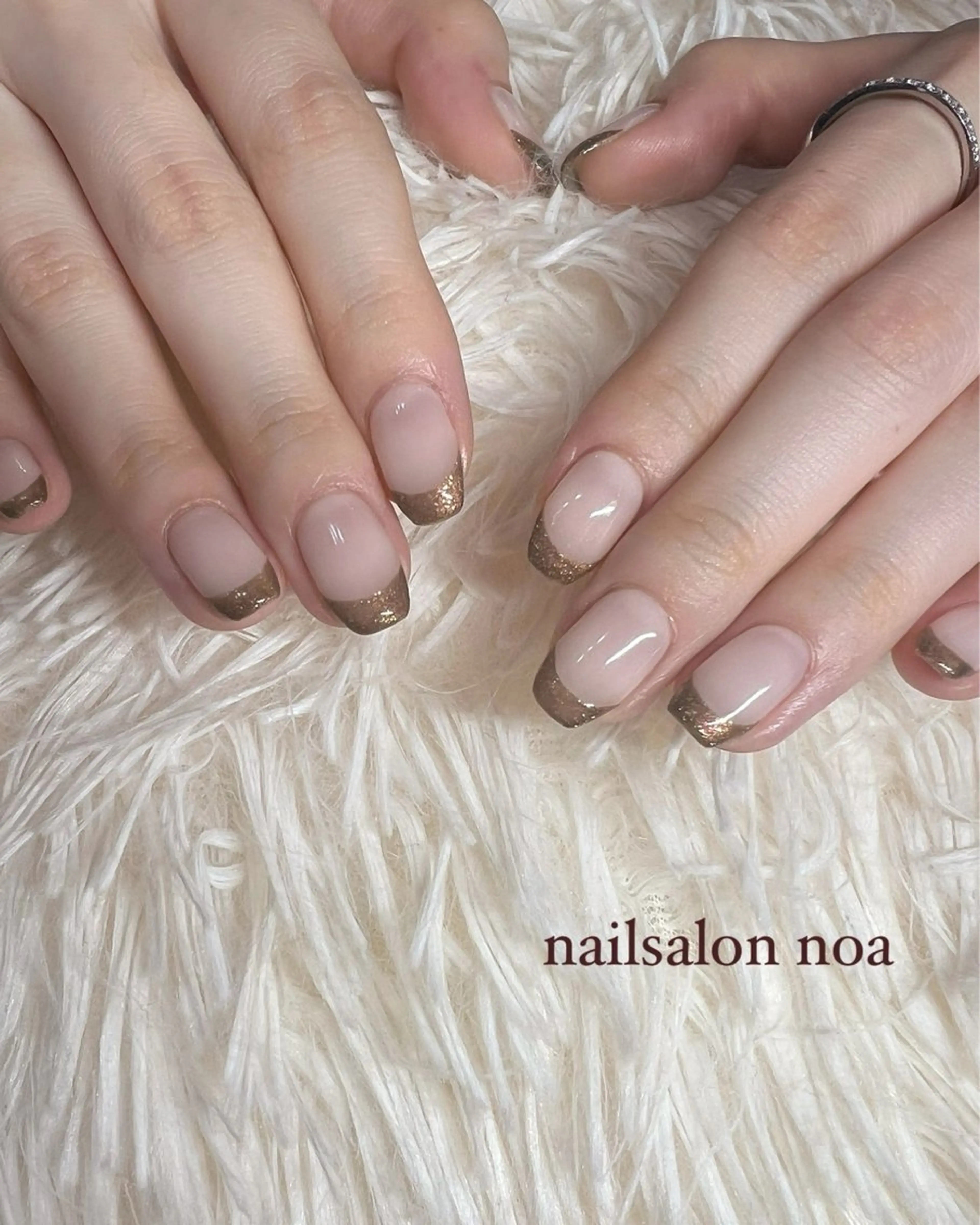 ネイル ジェルネイル ニュアンスネイル パラジェル シンプルネイル nailsalon noa所属・nailist sakiのネイルデザイン