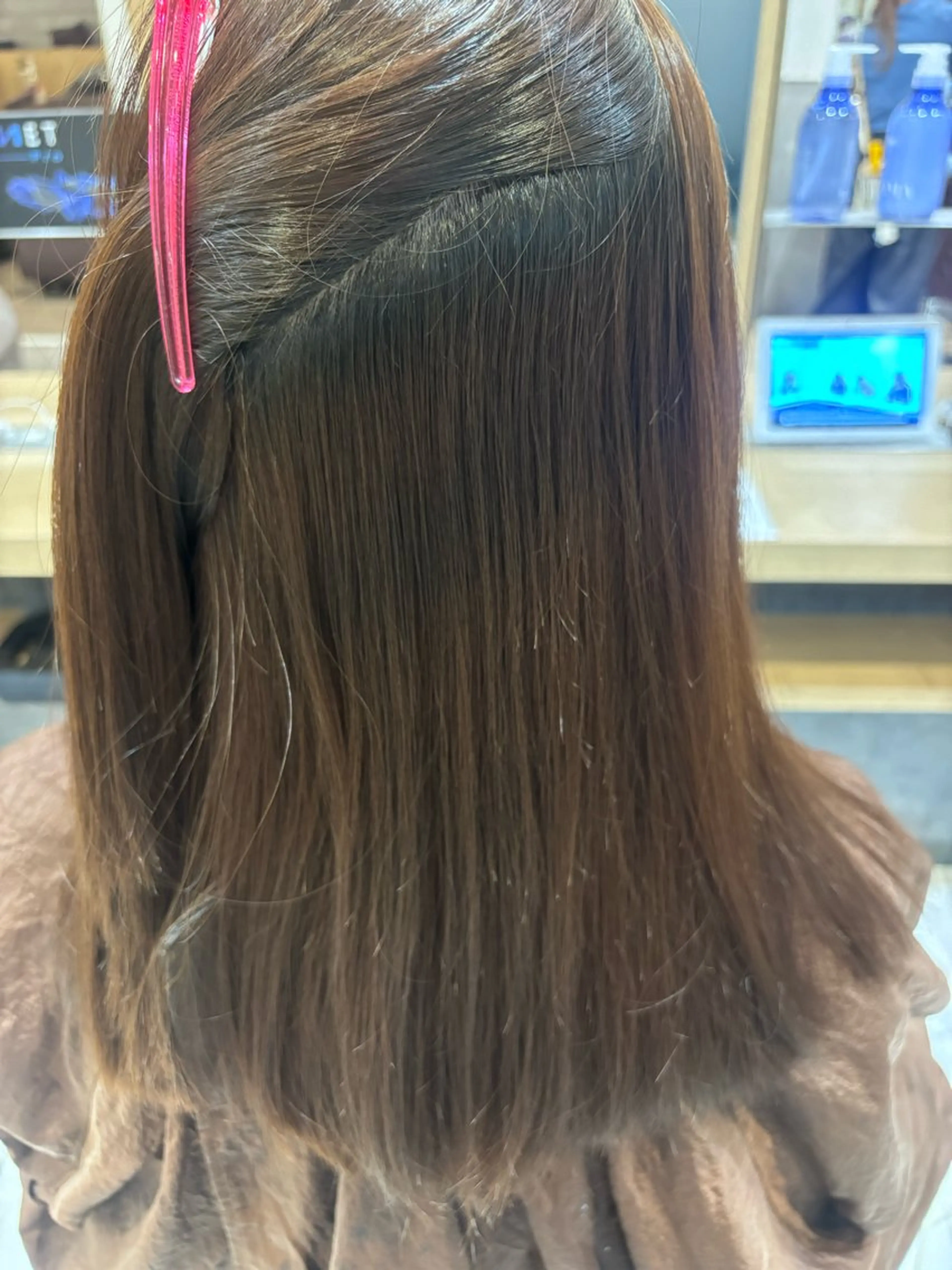 セミロング 縮毛矯正 縮毛矯正 淺井 さくらのヘアスタイル