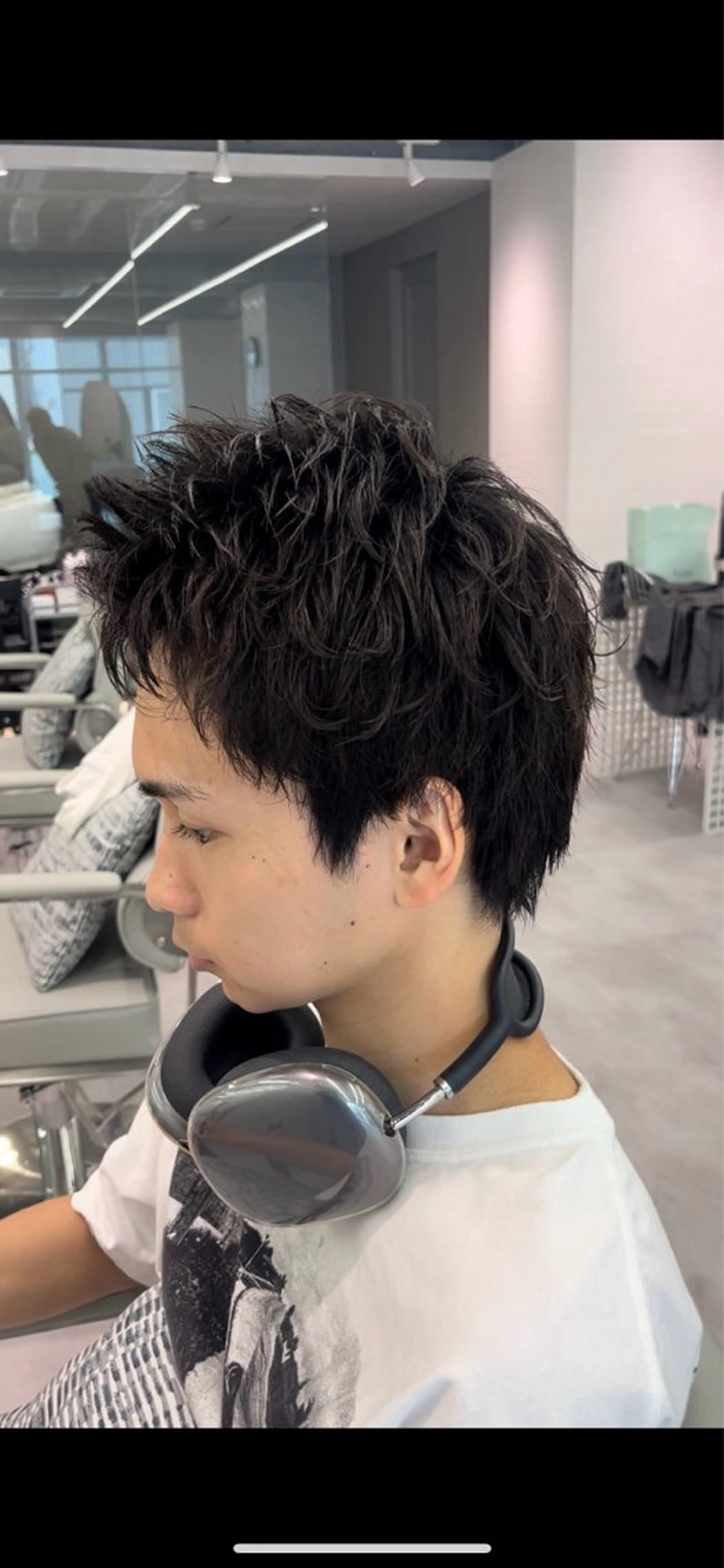 メンズ メンズパーマ スパイキーショート 刈り上げ カット メンズ特化美容師 水野友貴のヘアスタイル