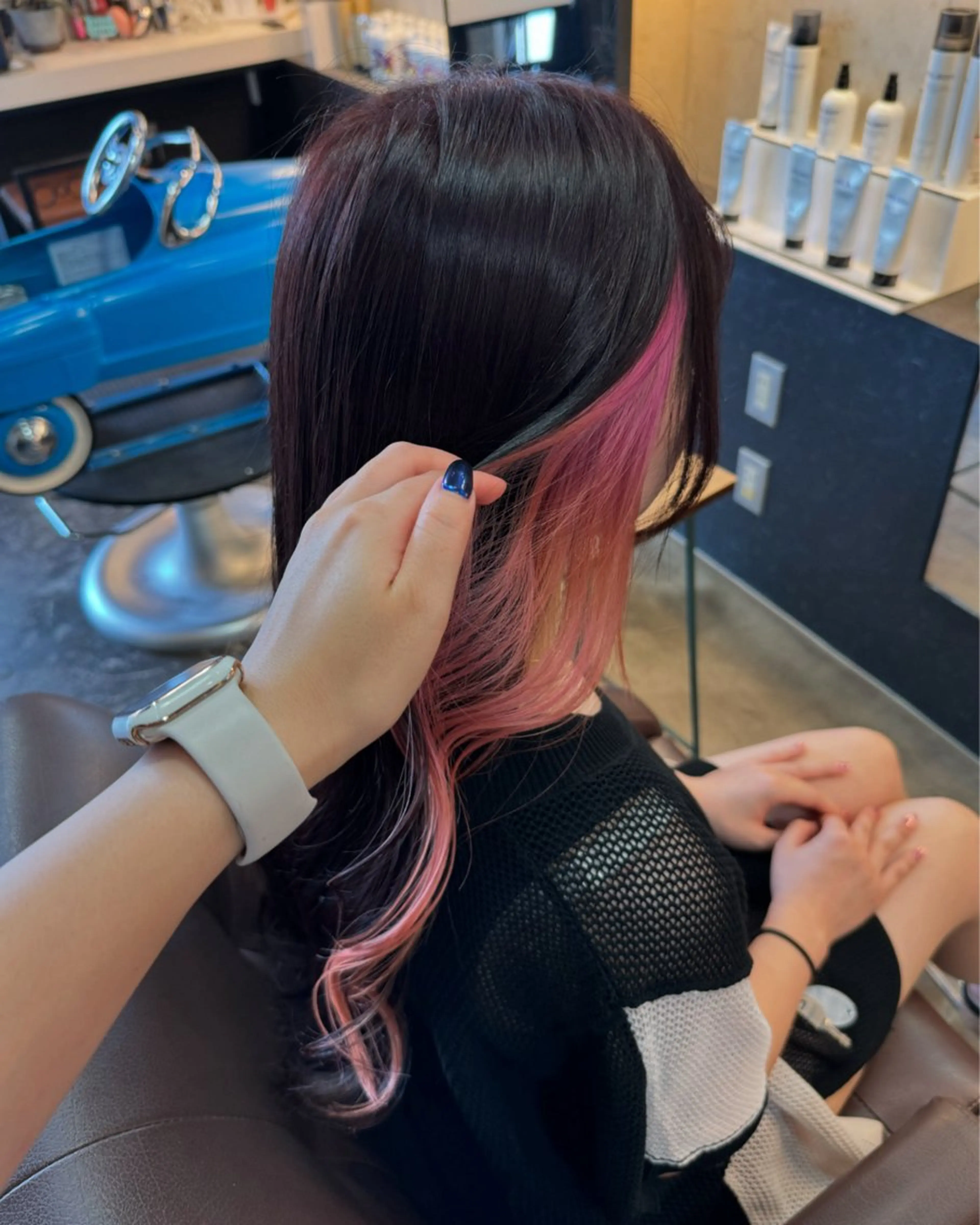 【ケアブリーチ🎀】インナー/イヤリング【ブリーチ➕オンカラー➕全体カラー】⚠️黒染め履歴の方❌の写真