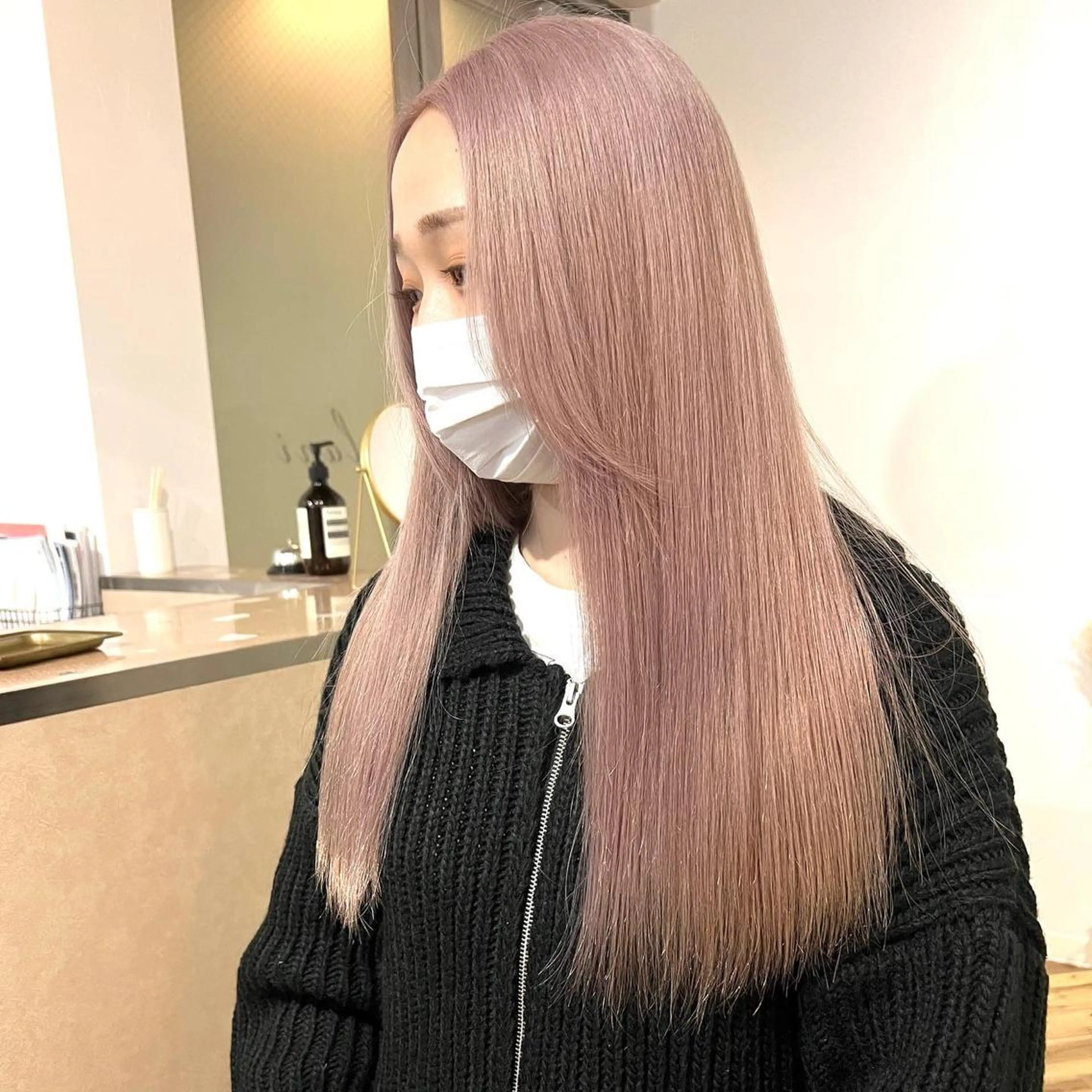 ロング カラー バレイヤージュ ブリーチ ケアブリーチ ハイライトカラー インナーカラー カット ヘアカラー トリートメント lani 天神大名/ブリーチのヘアスタイル