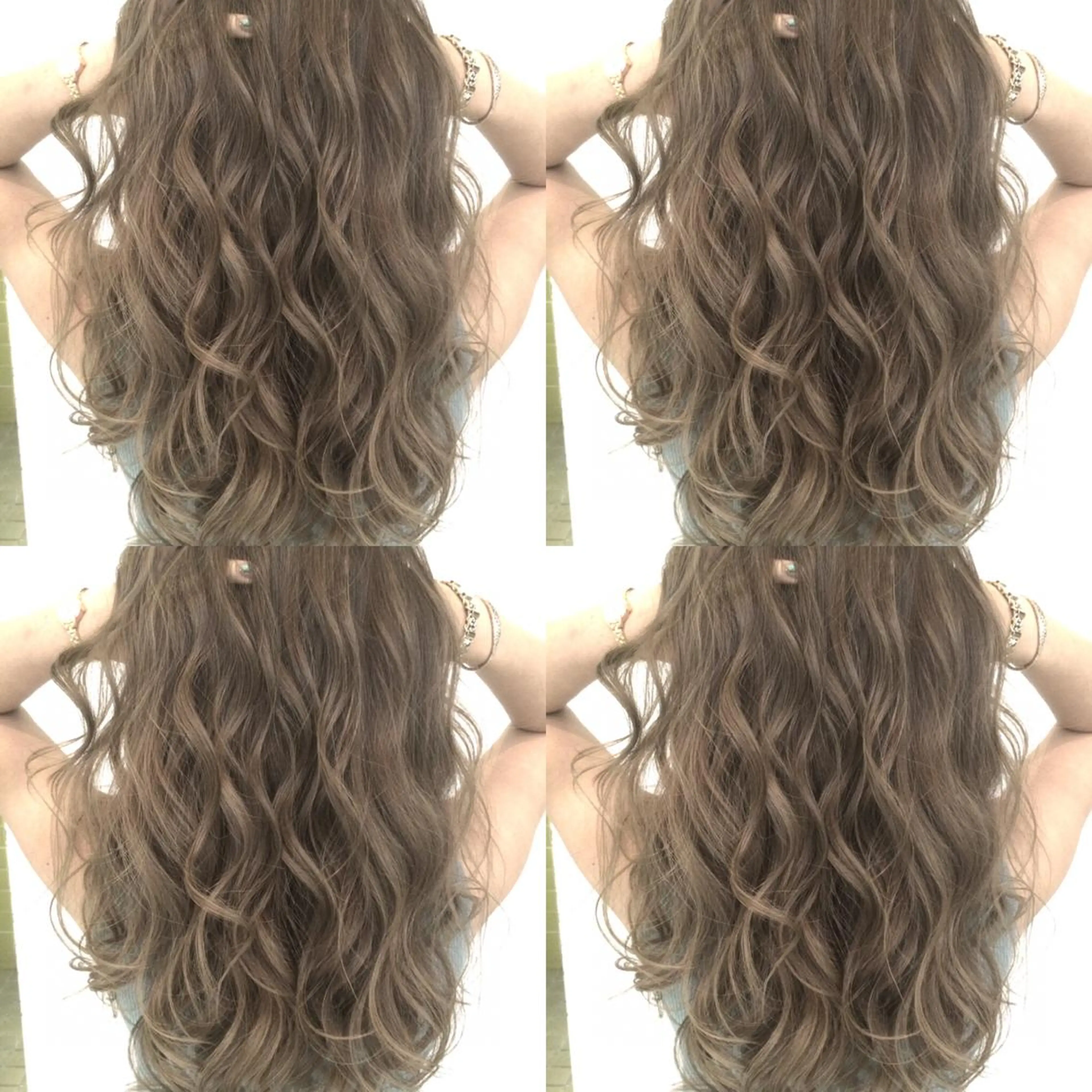 ロング カラー バレイヤージュ ベージュカラー レイヤーカット 井上 一平のヘアスタイル