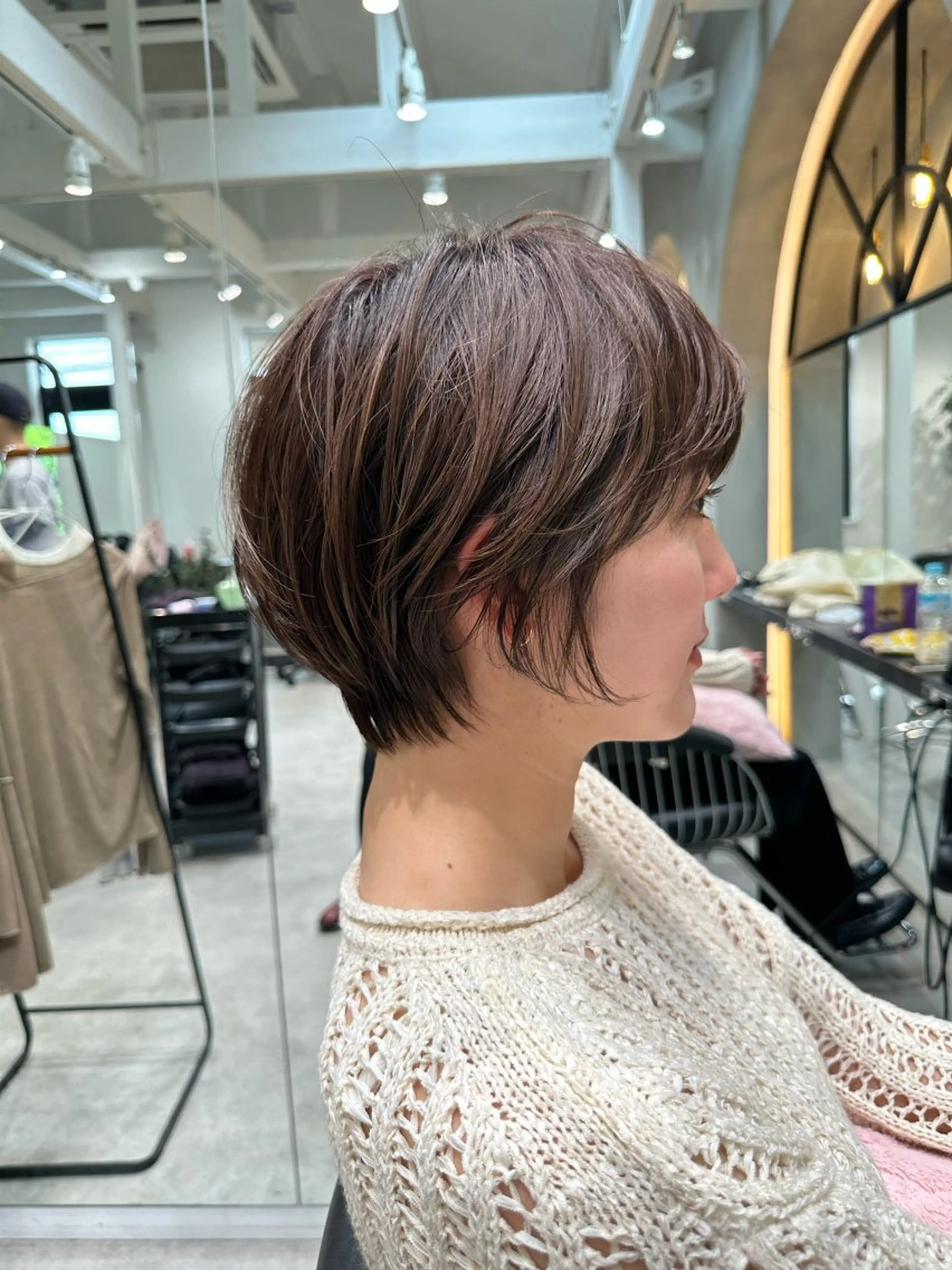 ショート ボブ 顔周りカット 髪質改善 ショートヘア 縮毛矯正 カット ヘアカラー トリートメント ヘッドスパ taiga ショート /レイヤー/矯正🌈のヘアスタイル
