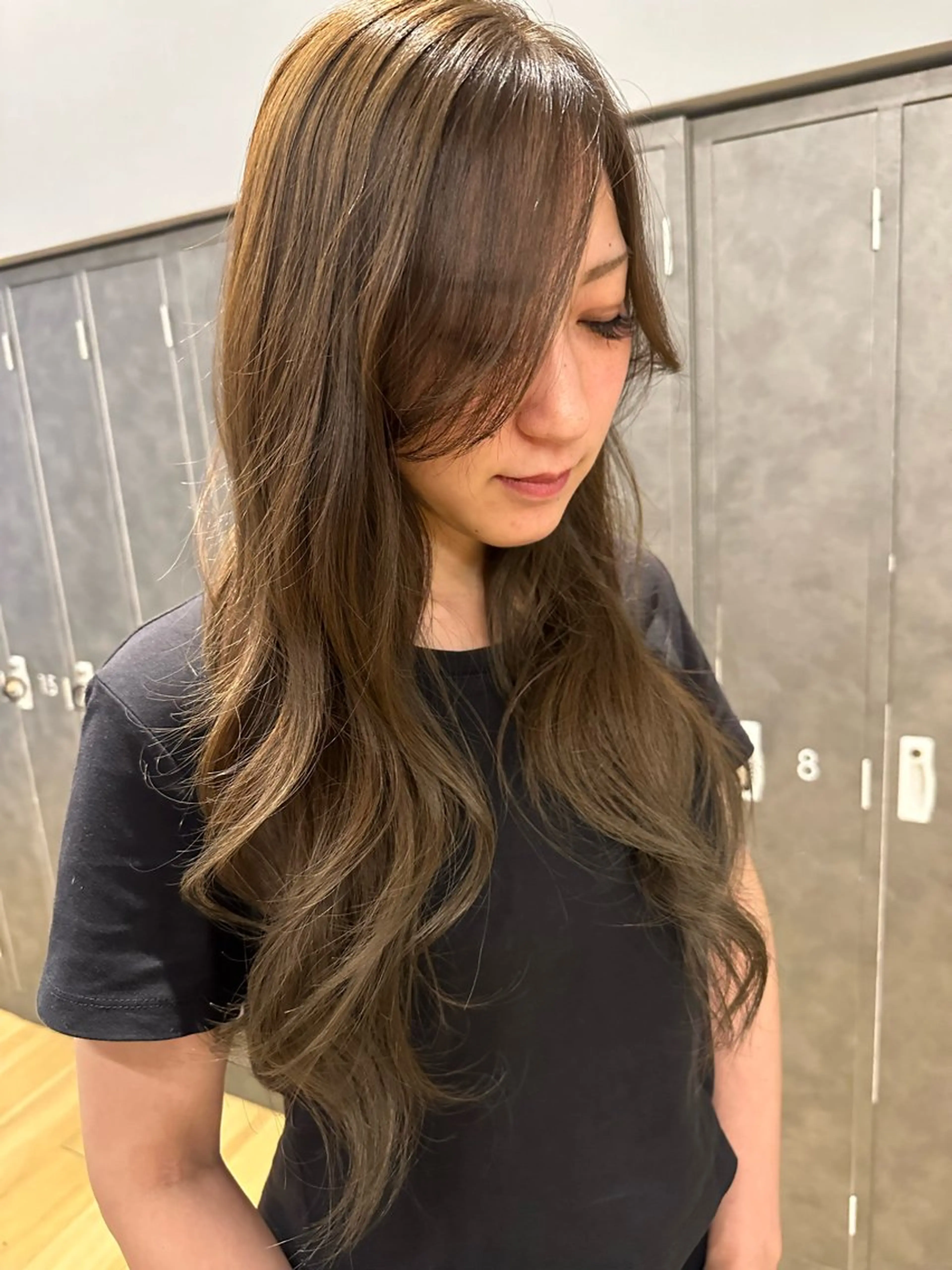 ロング カラー GIEN 西宮ガーデンズプラス所属・中尾 碧斗のヘアスタイル