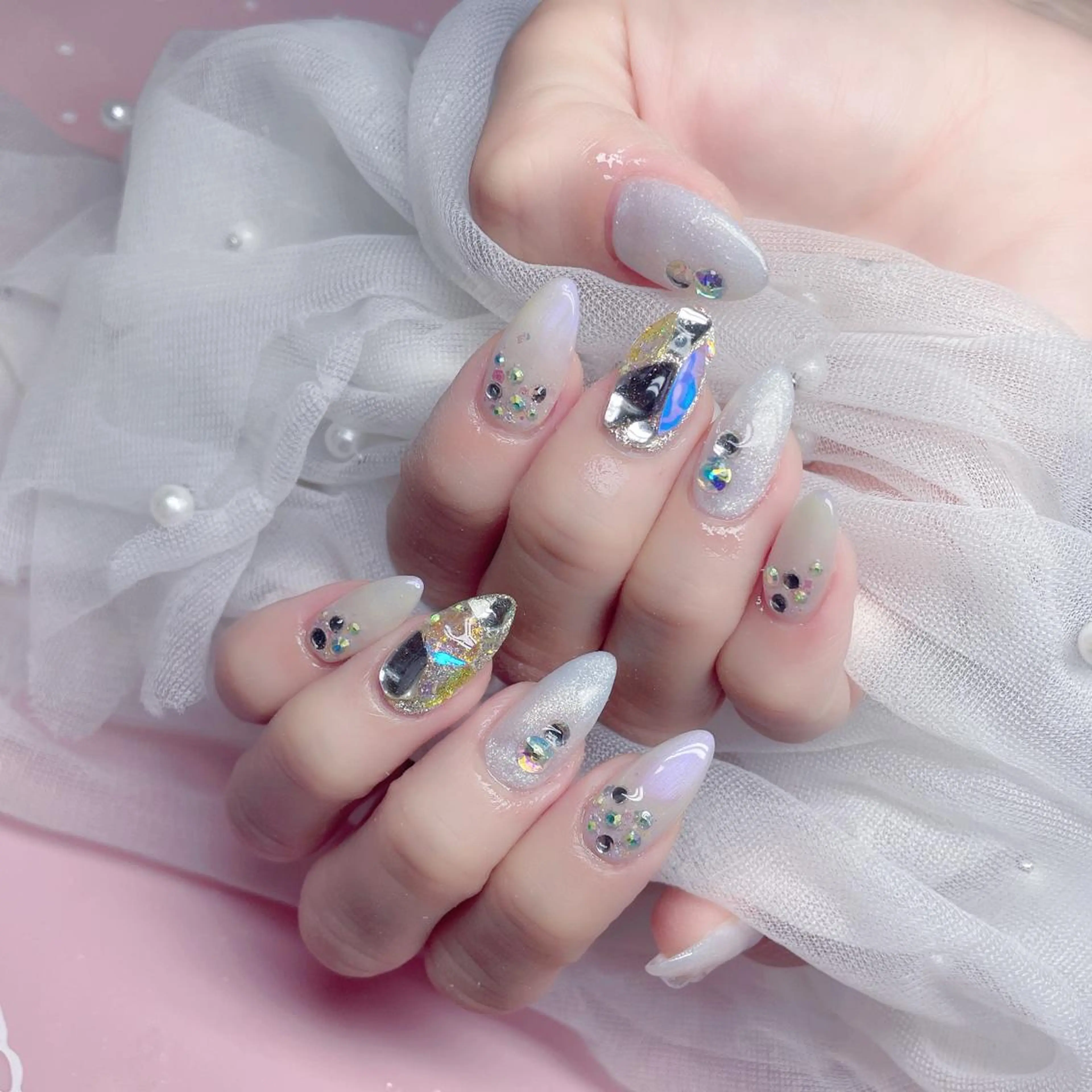 ネイル 長さ出し ネイルチップ Nail Salon kihi大塚店のネイルデザイン