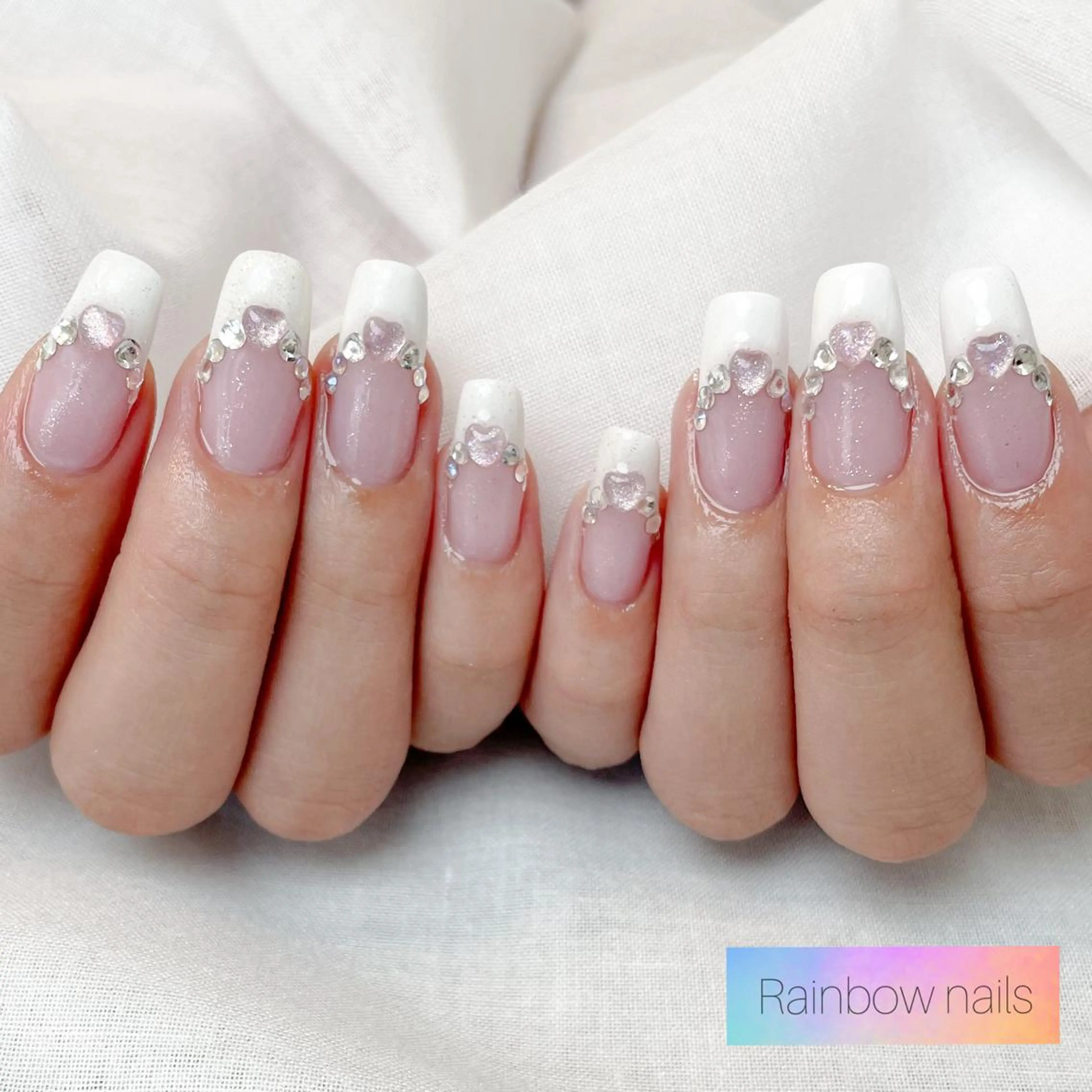 ネイル Rainbow nailsくろちゃんのネイルデザイン