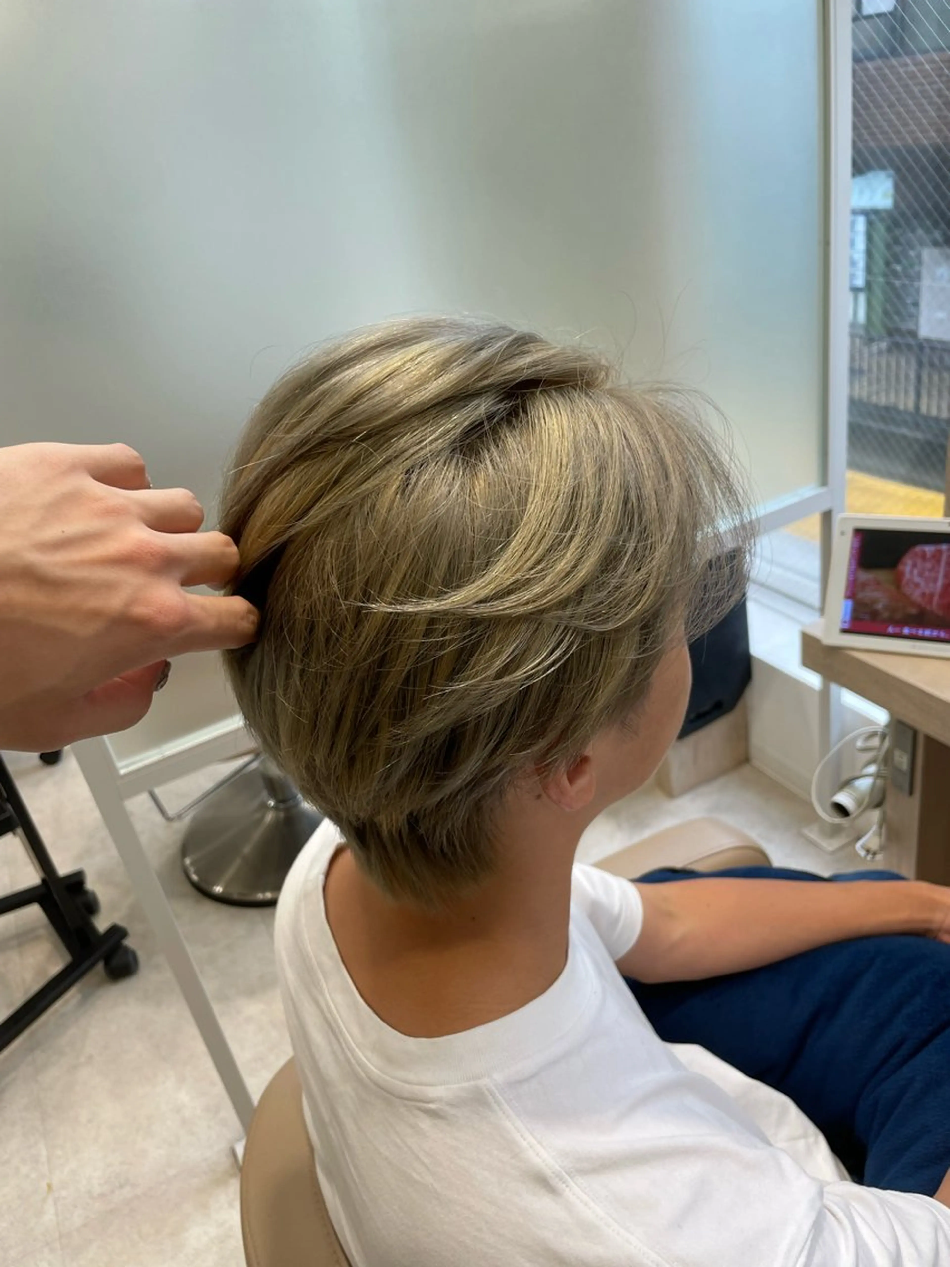 カラー メンズ ブロンド カット ヘアカラー トリートメント EARTH菊名店👾 ひらのすぐるのヘアスタイル