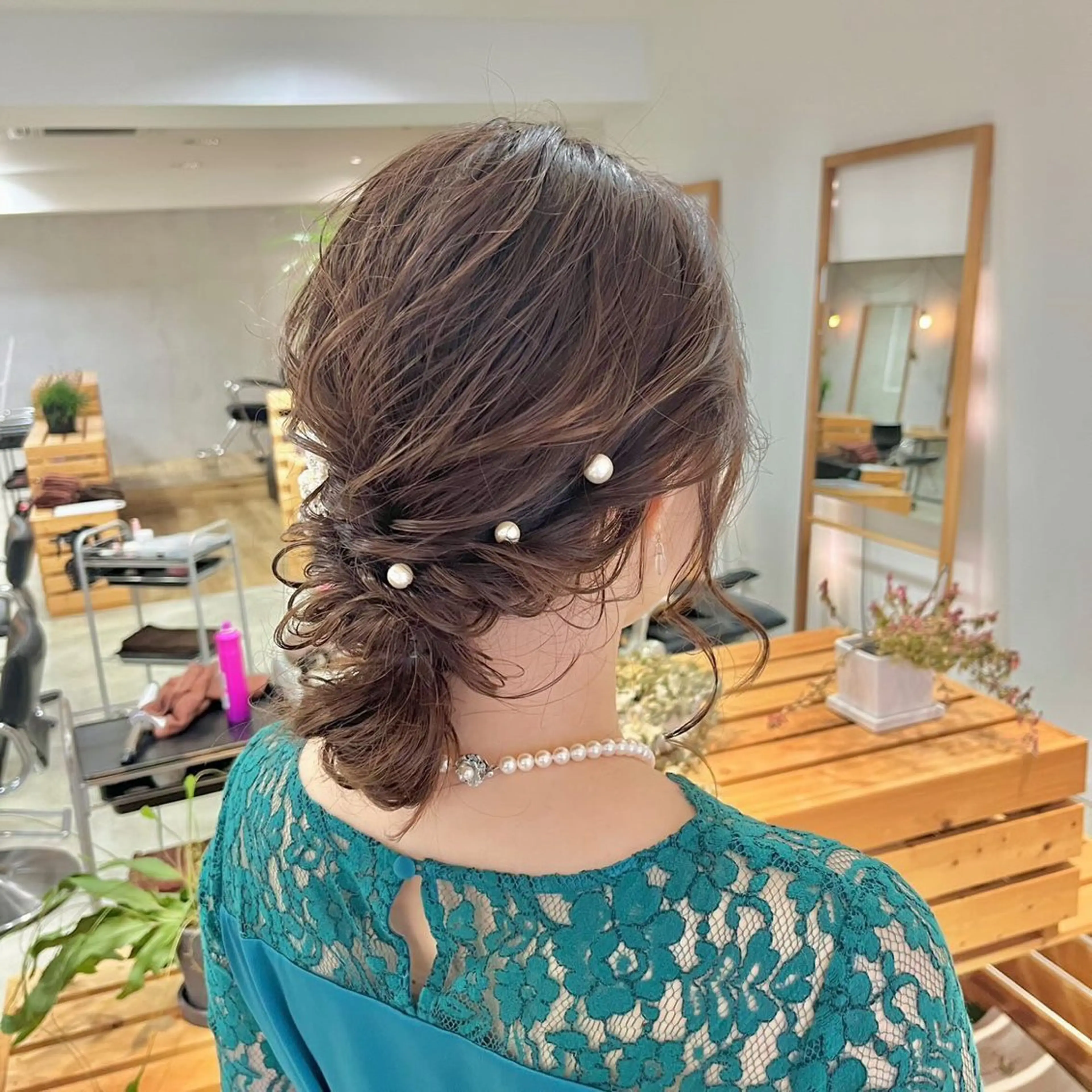 ヘアアレンジ ヘアセット hoNua. 栄/透明感カラーのヘアスタイル