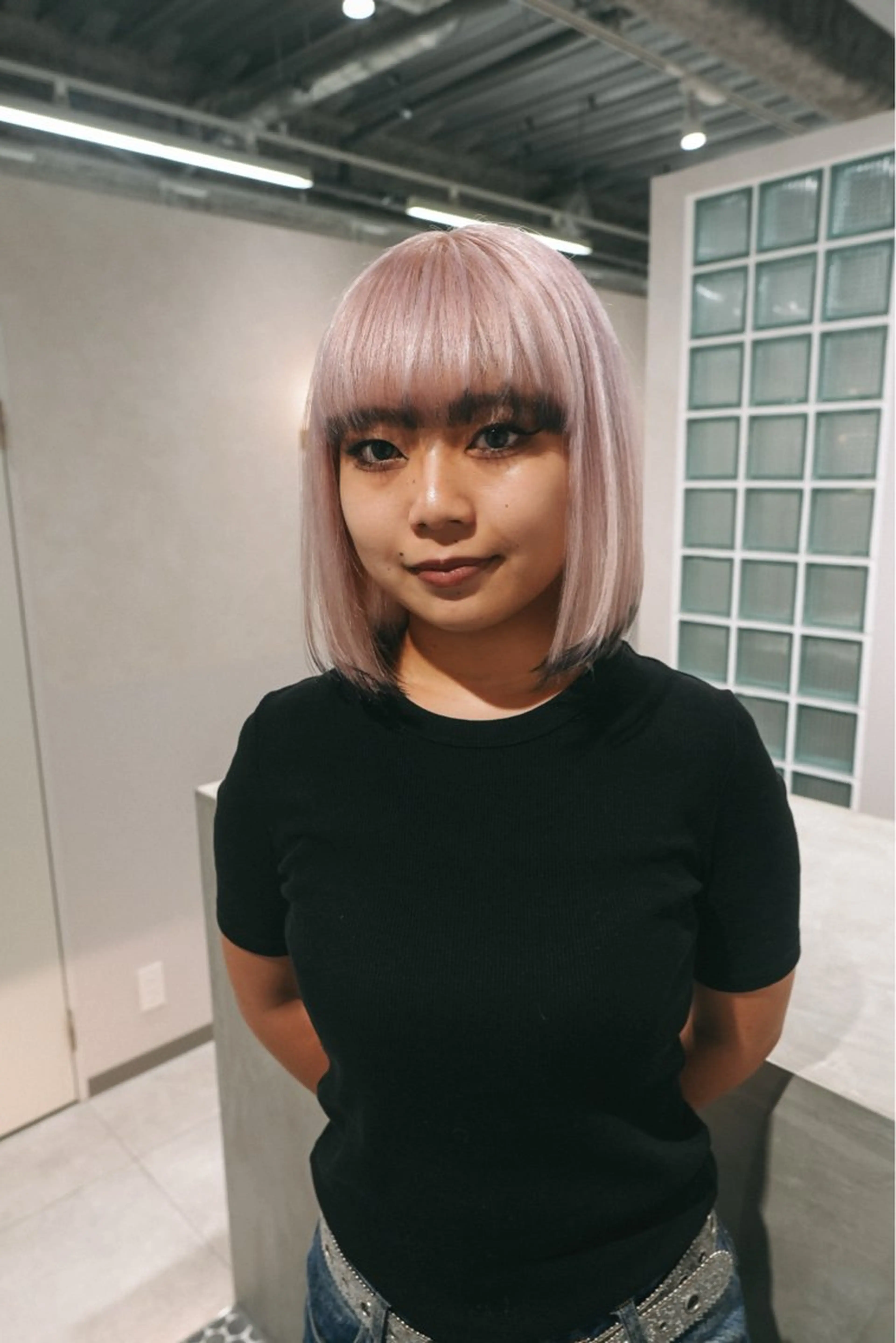 ショート カラー デザインカラー ボブ カット ヘアカラー トリートメント 鈴木直之/ハイトーン /ボブ/美髪矯正のヘアスタイル