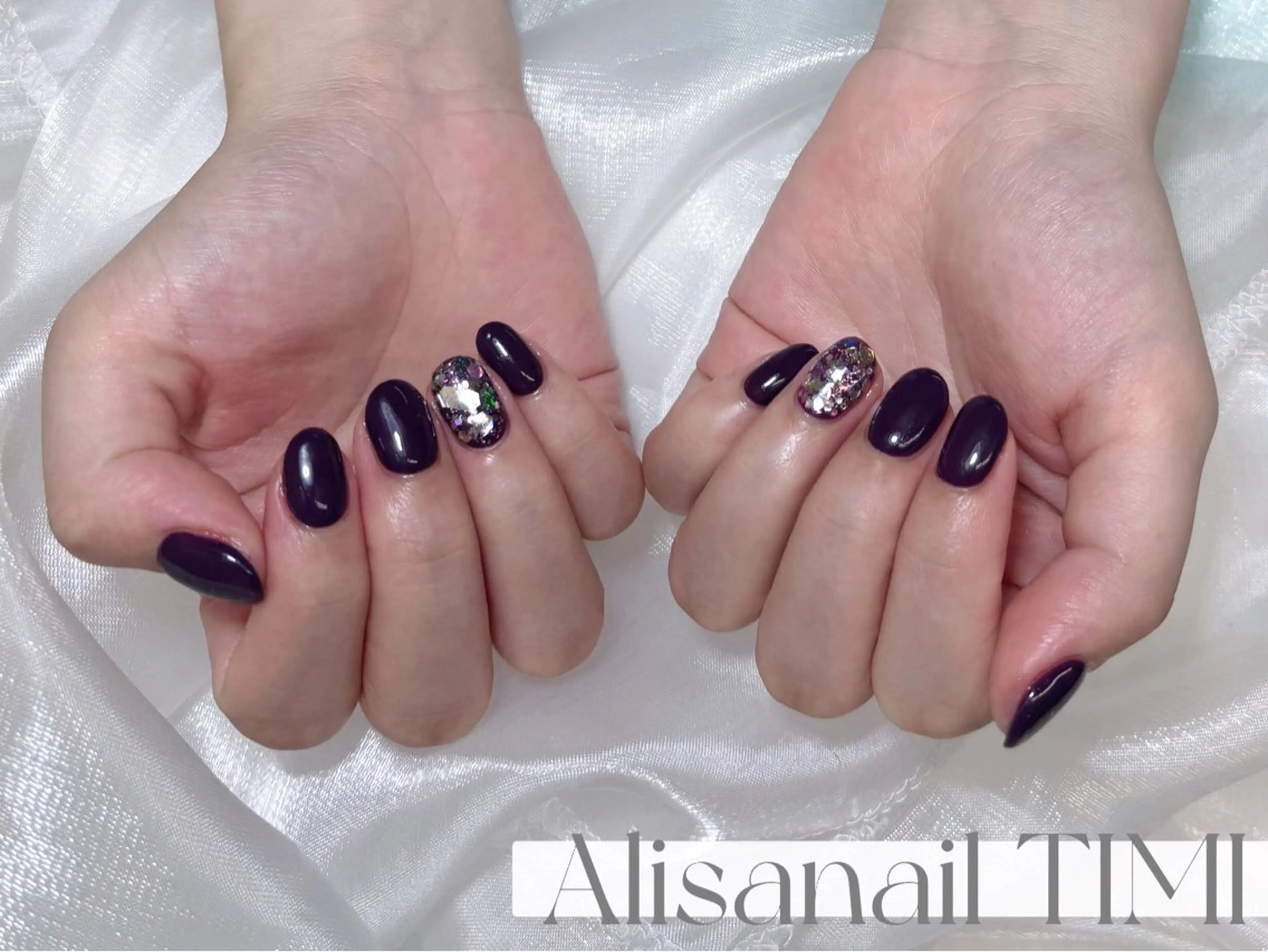 ネイル ワンカラーネイル ハンドネイル Alisa nail Timiのネイルデザイン