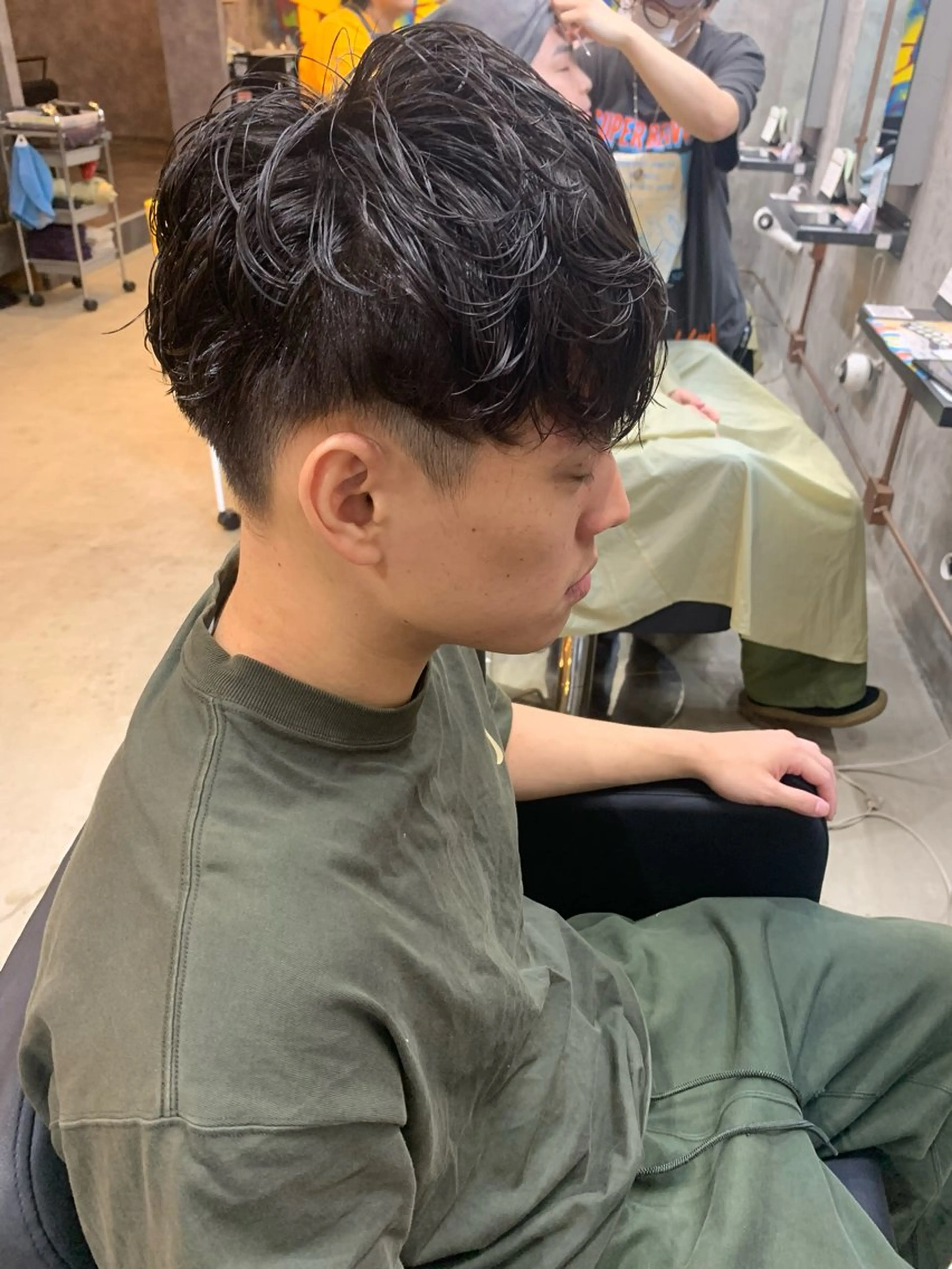 パーマ メンズ マッシュ メンズパーマ ニュアンスパーマ カット パーマ ⚡️メンズパーマ特化 mens支持◎/忠地のヘアスタイル