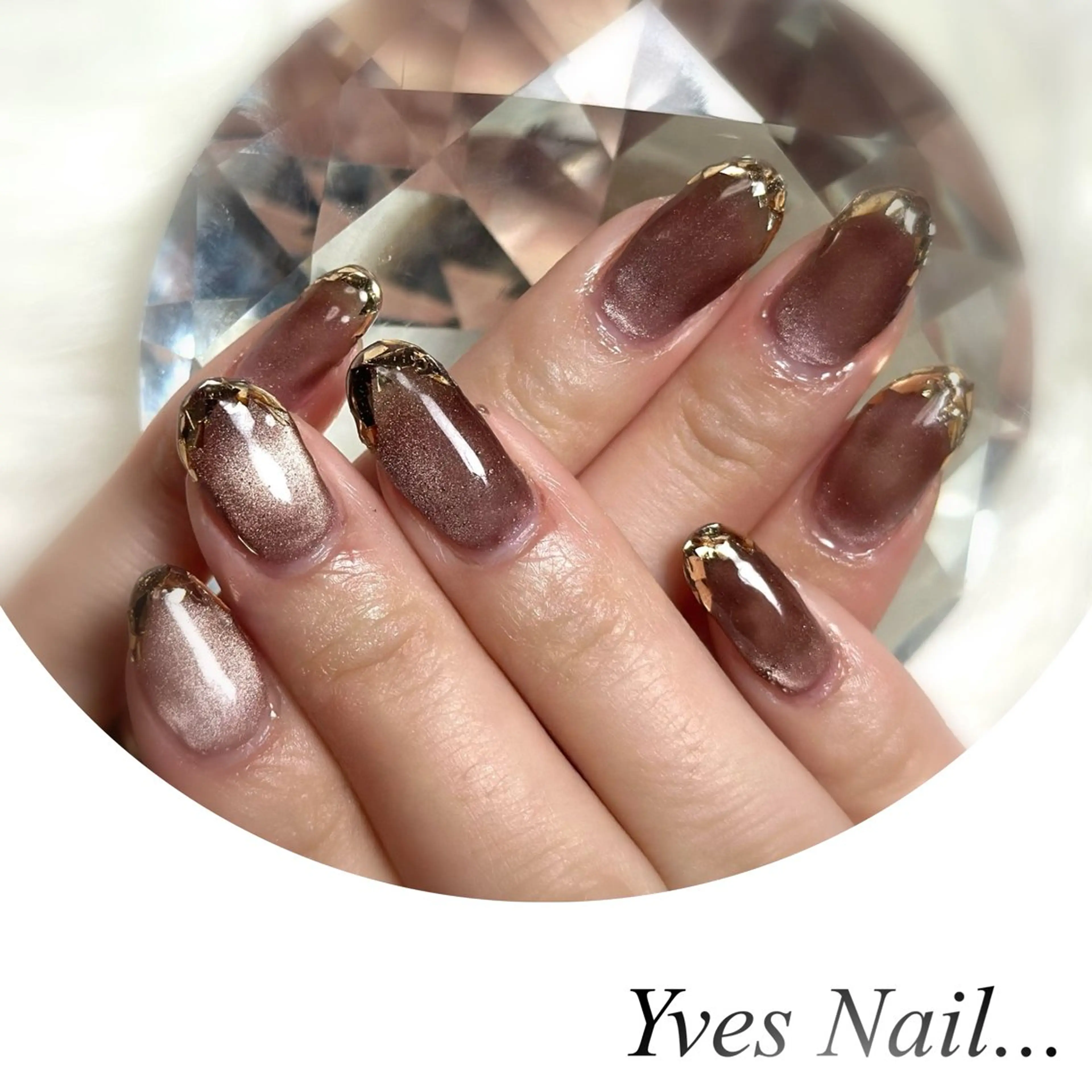 ネイル フレンチネイル マグネットネイル ハンドネイル kanno yのネイルデザイン