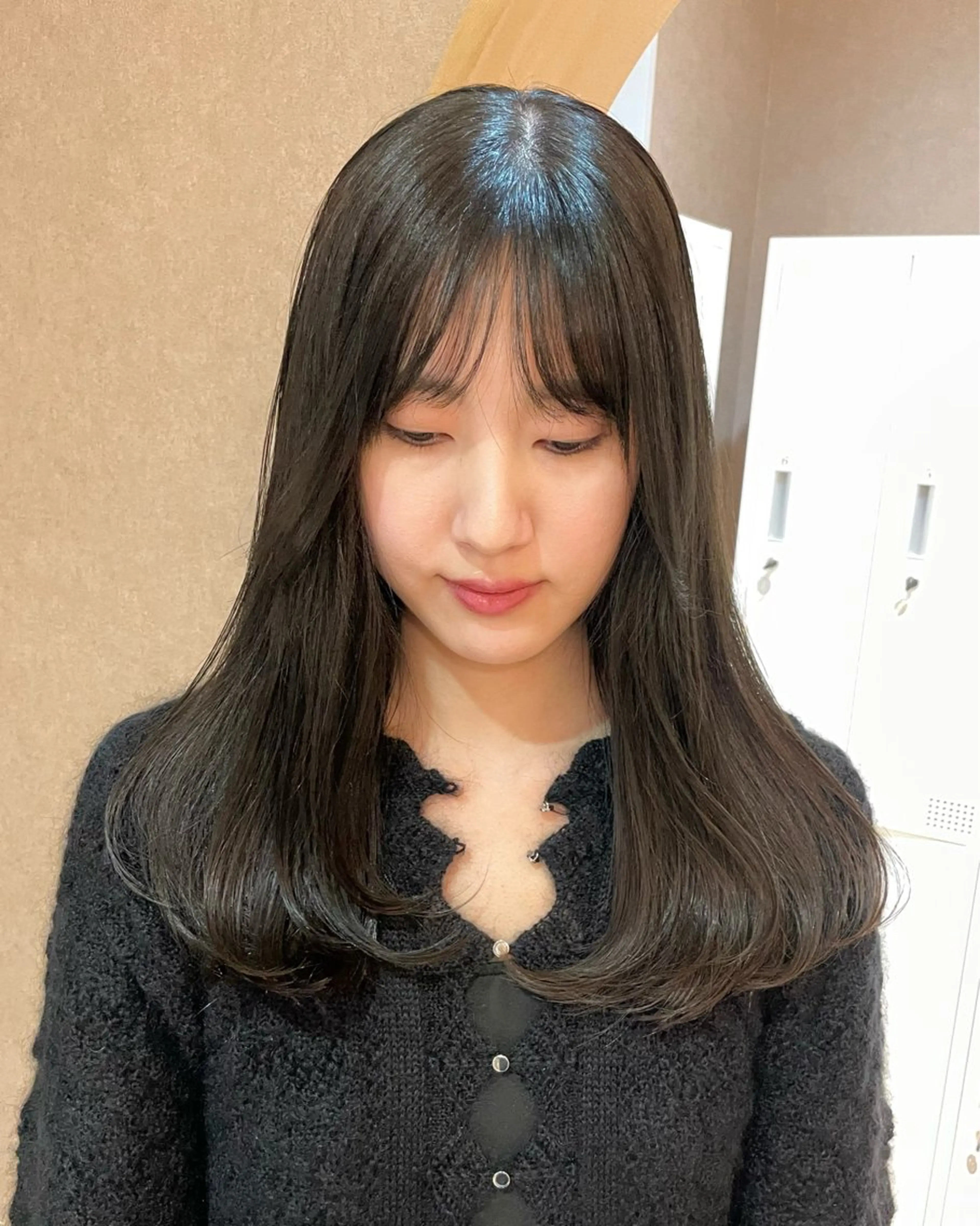 セミロング 似合わせ/ベージュ /レイヤー/りほ🤍のヘアスタイル