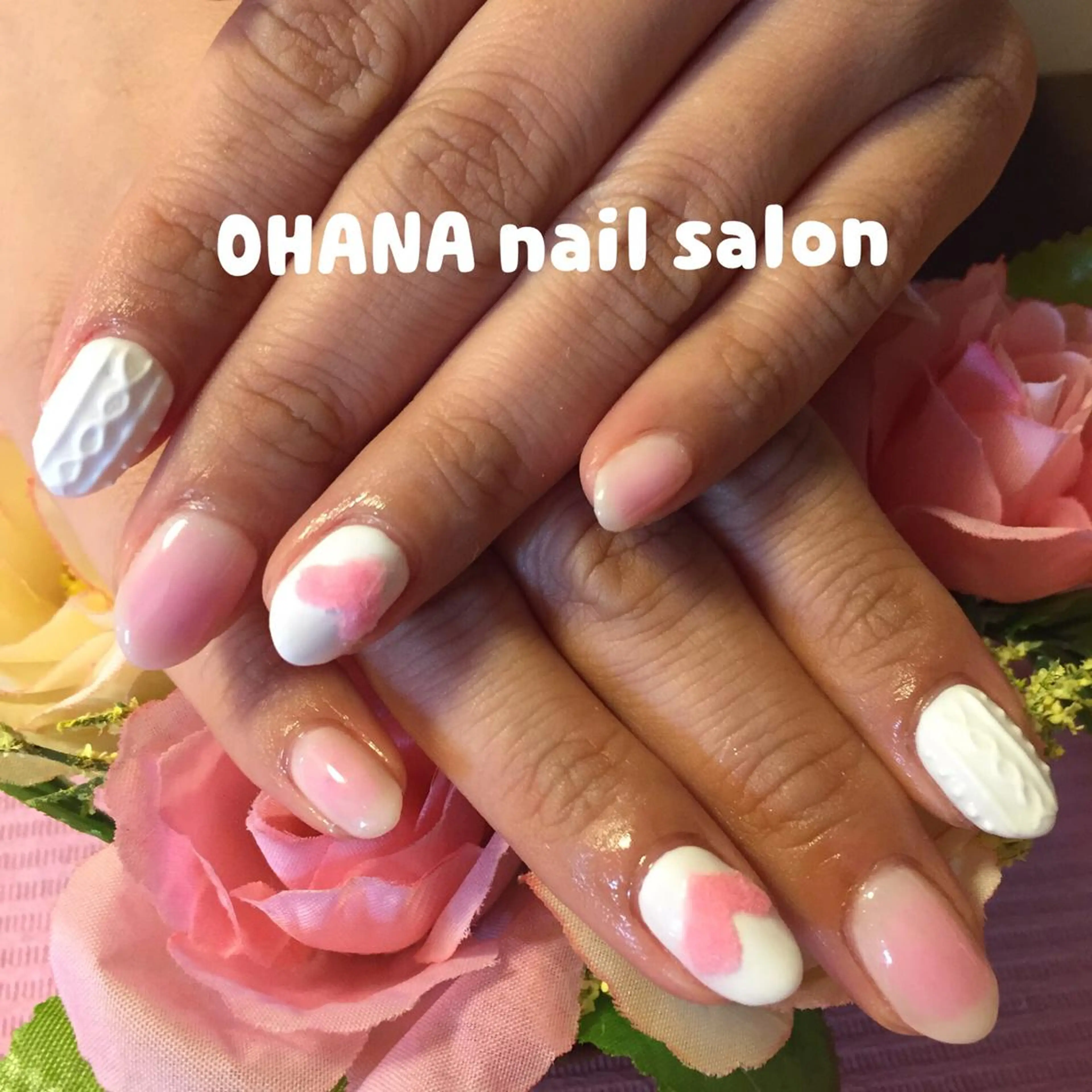 ネイル チークネイル ピンク 冬ネイル 那覇🏝️台湾人 ネイリストSHIUのネイルデザイン