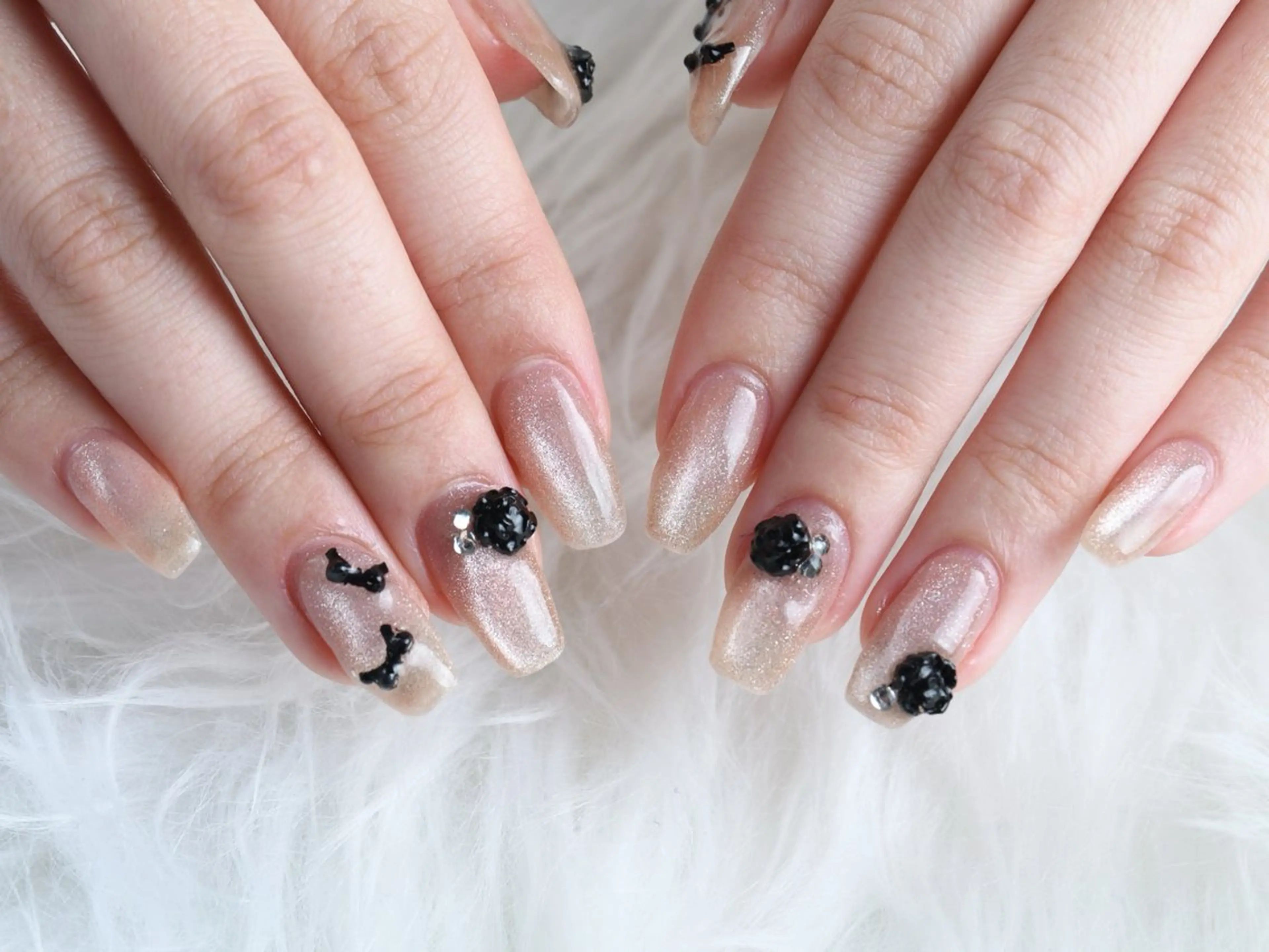 ネイル リボン ハンドネイル Nail&Care LUMET【ルメ】のネイルデザイン