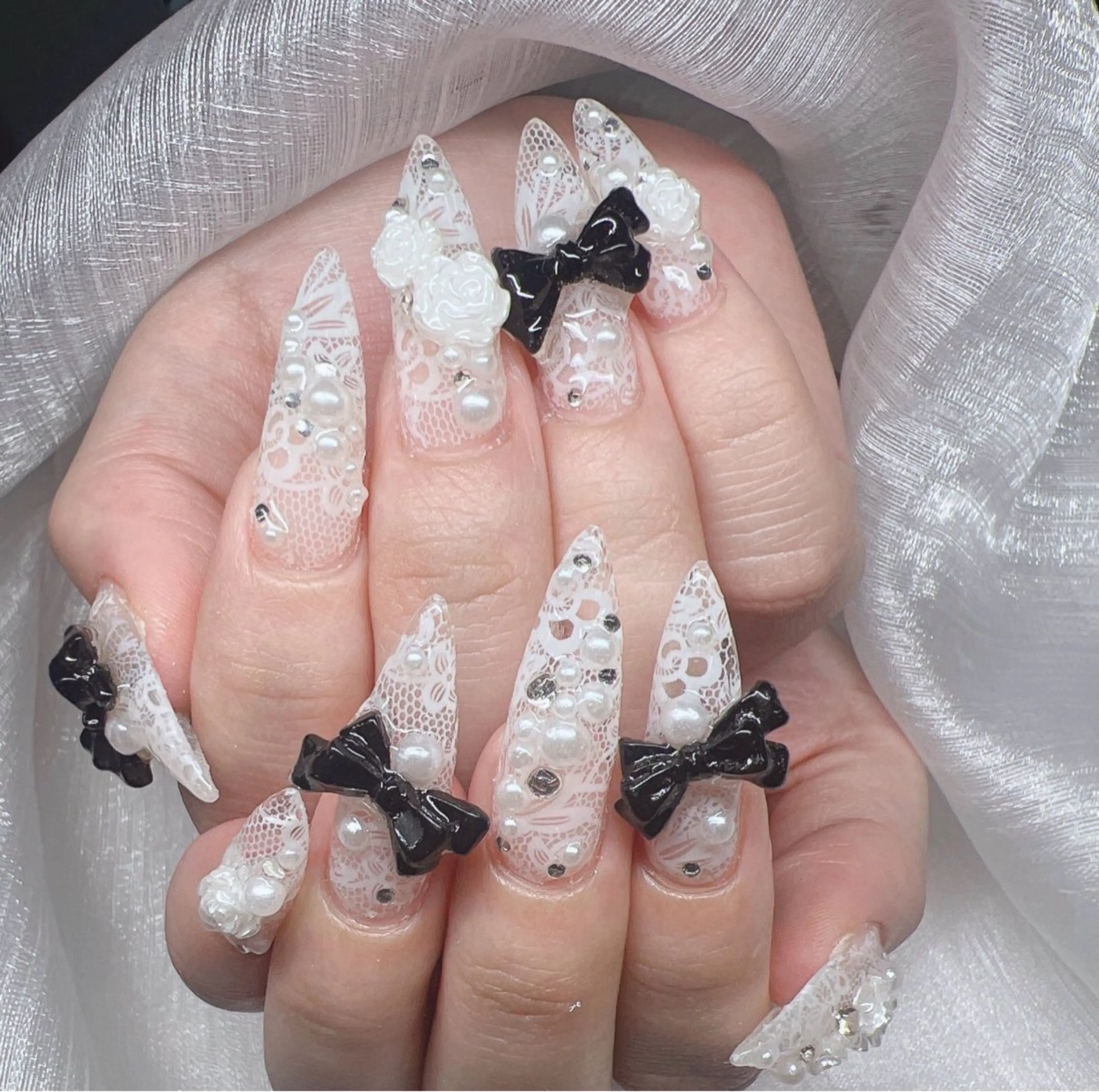 ネイル ハンドネイル Lee Nails チップ長さだし専門店のネイルデザイン