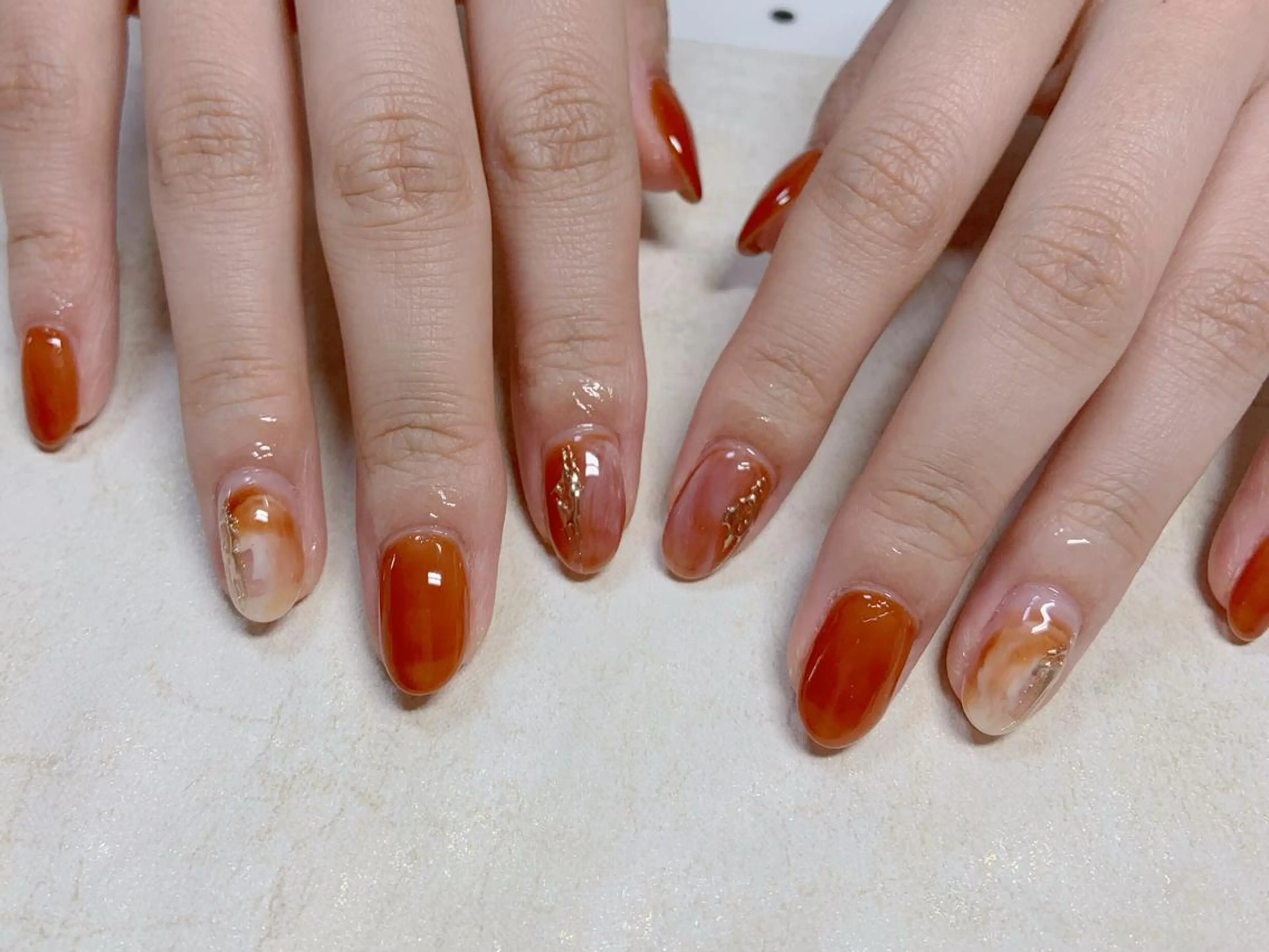 ネイル フレンチネイル ジェルネイル ガラスフレンチ 韓国ネイル マグネットネイル ハンドネイル ハンドケア Nail Jolie所属・Nail Jolieのネイルデザイン